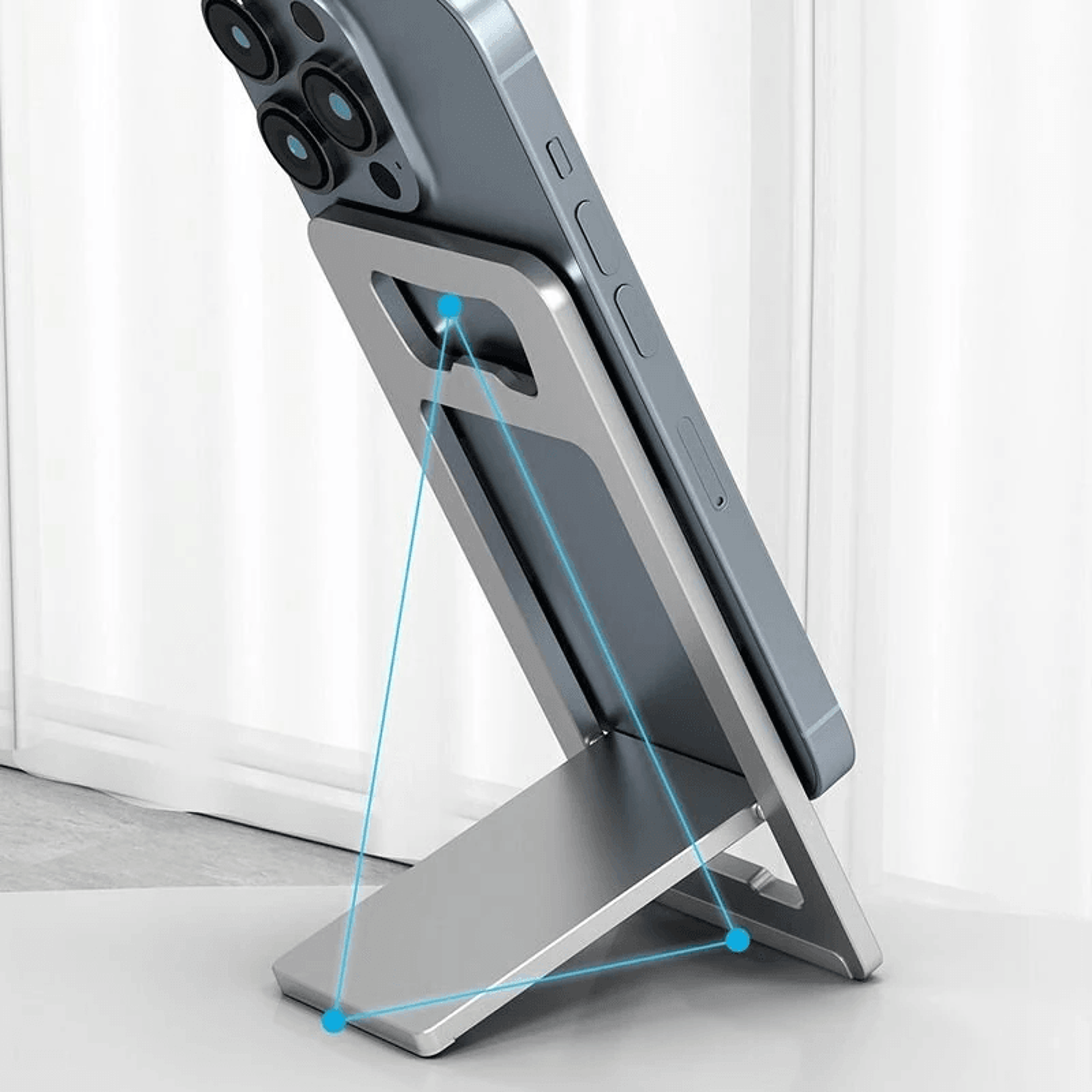 Portable Aluminum Foldable Phone Stand With Adjustable Angle And Bottle Opener 5