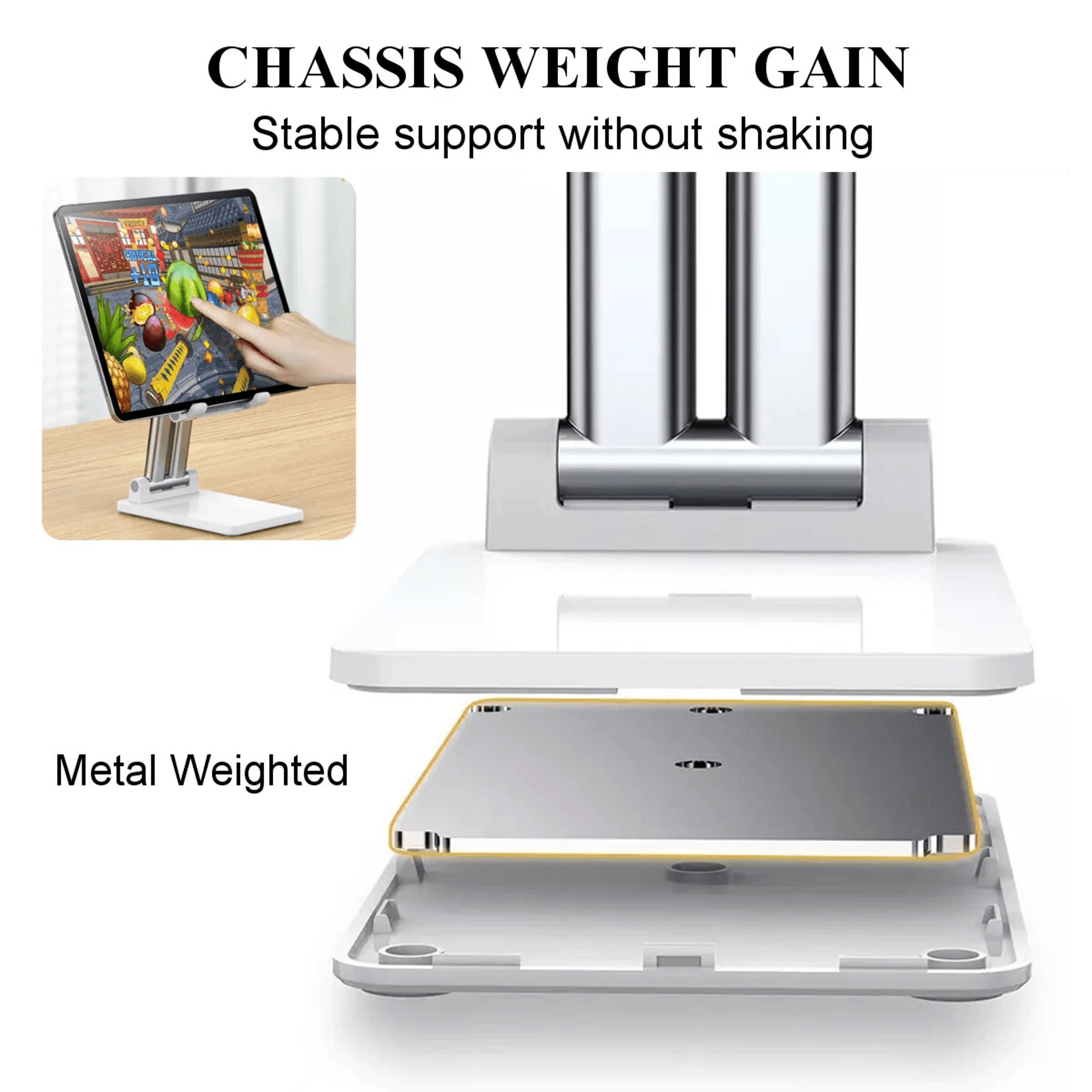 Adjustable Foldable Phone Stand Telescopic Desktop Tablet Holder 3