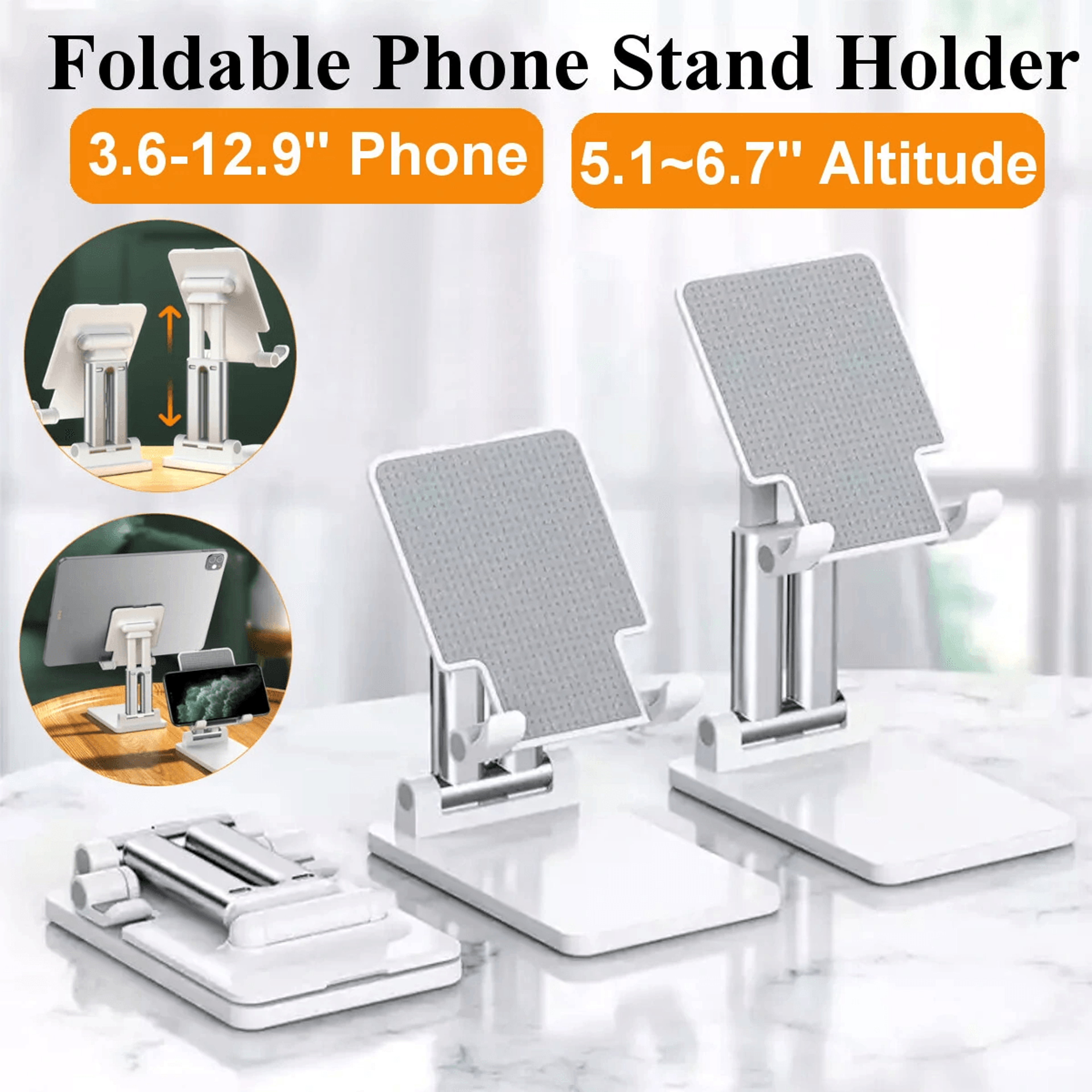 Adjustable Foldable Phone Stand Telescopic Desktop Tablet Holder 6