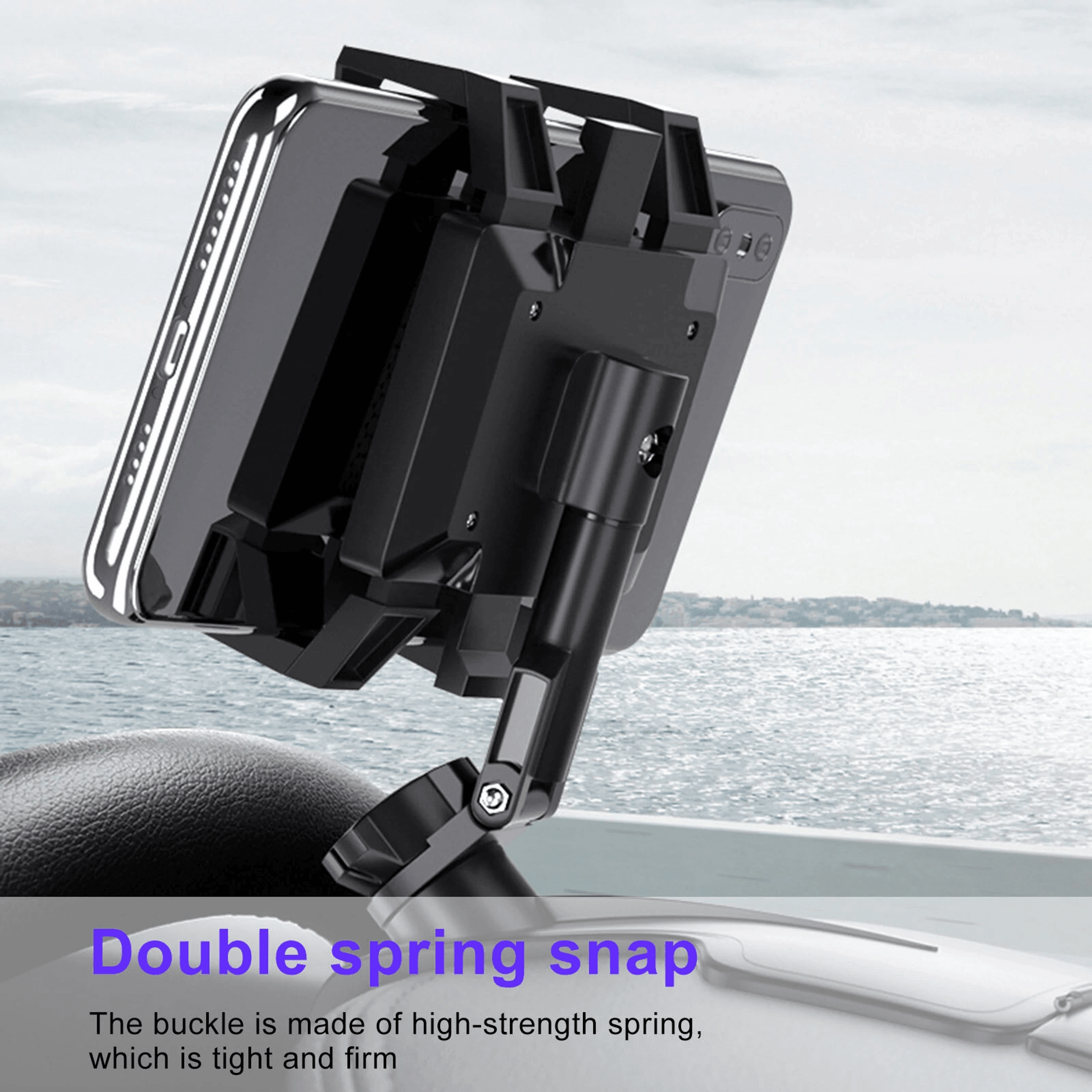 Rotating Car Dashboard Phone Holder With Parking Number Display And Navigation Stand 5