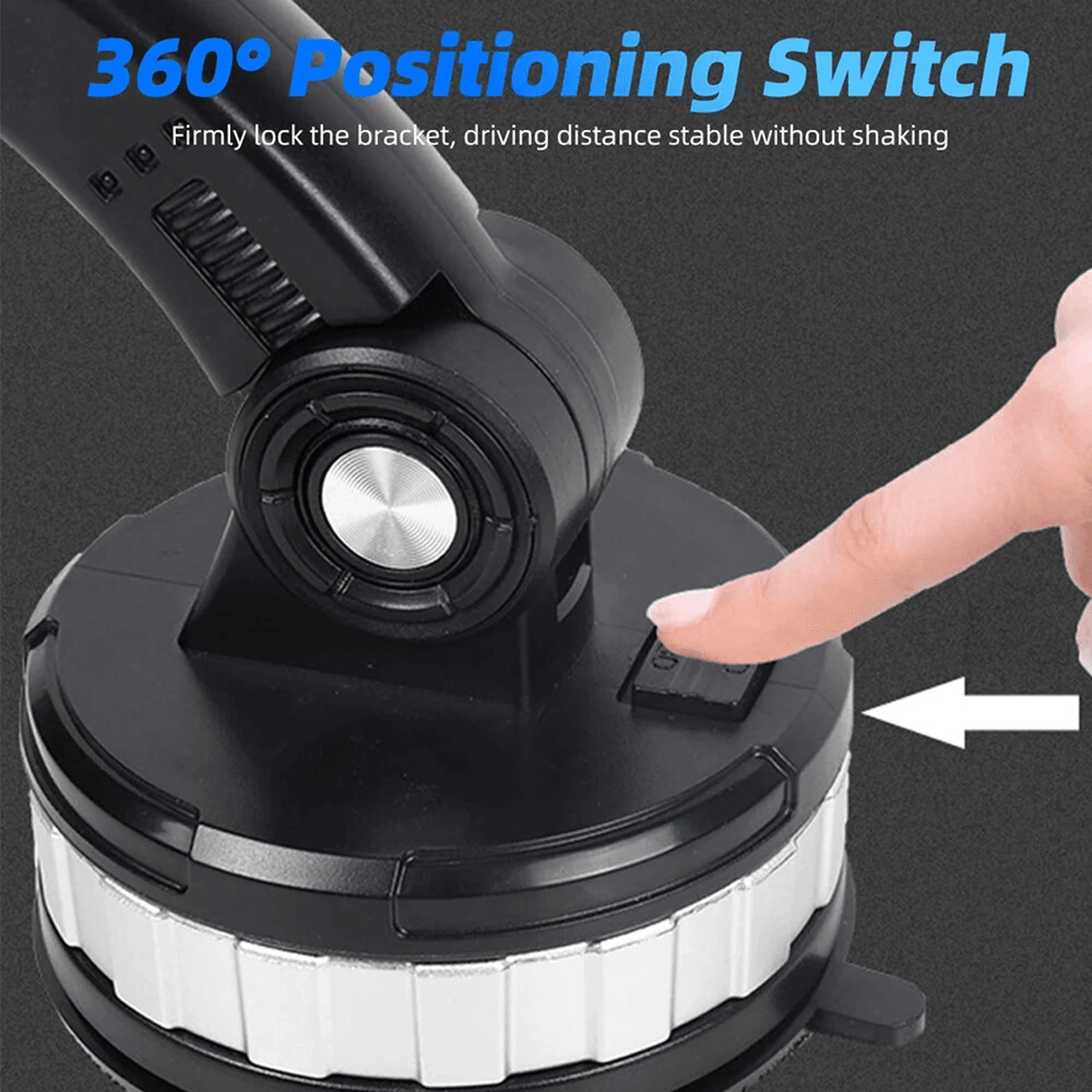 Rotating Car Phone Holder With Shockproof Suction Cup Mount 5