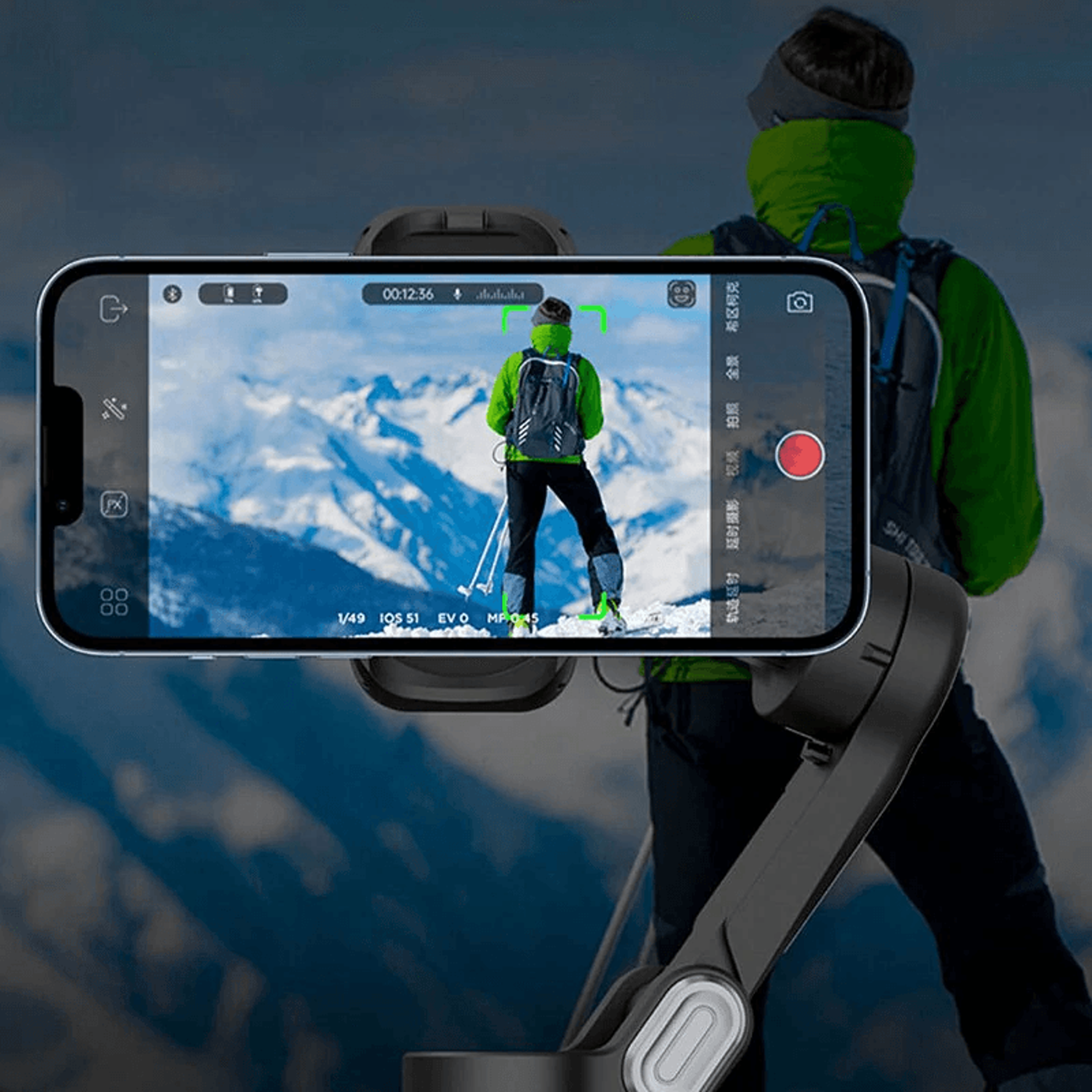 Smart Axis Smartphone Gimbal With AI Face Tracking 2