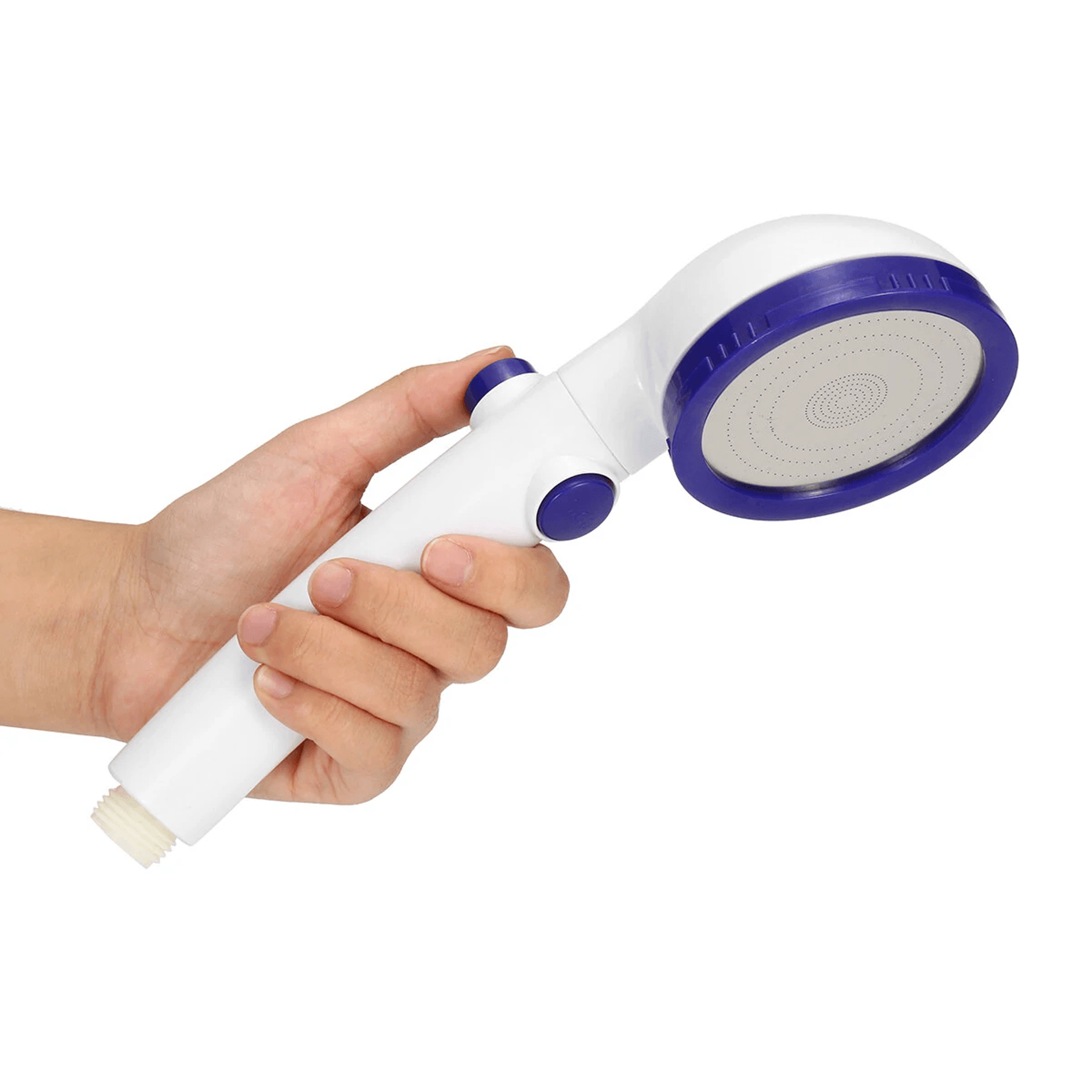 High Pressure Handheld Shower Head With One Button Water Stop And Adjustable Spray Modes 1