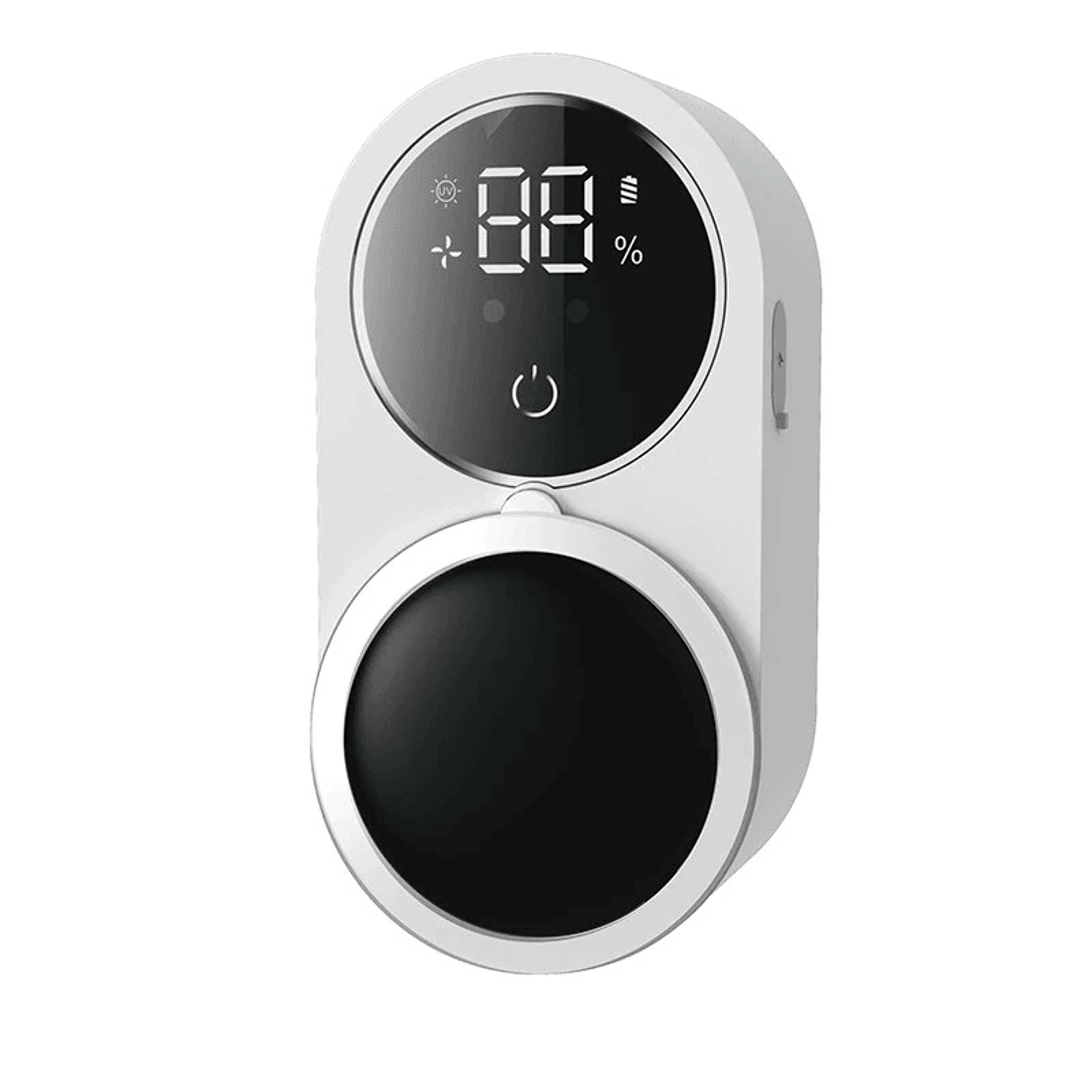 smart uv toothbrush sanitizer with sensor power display and wall mounted holder