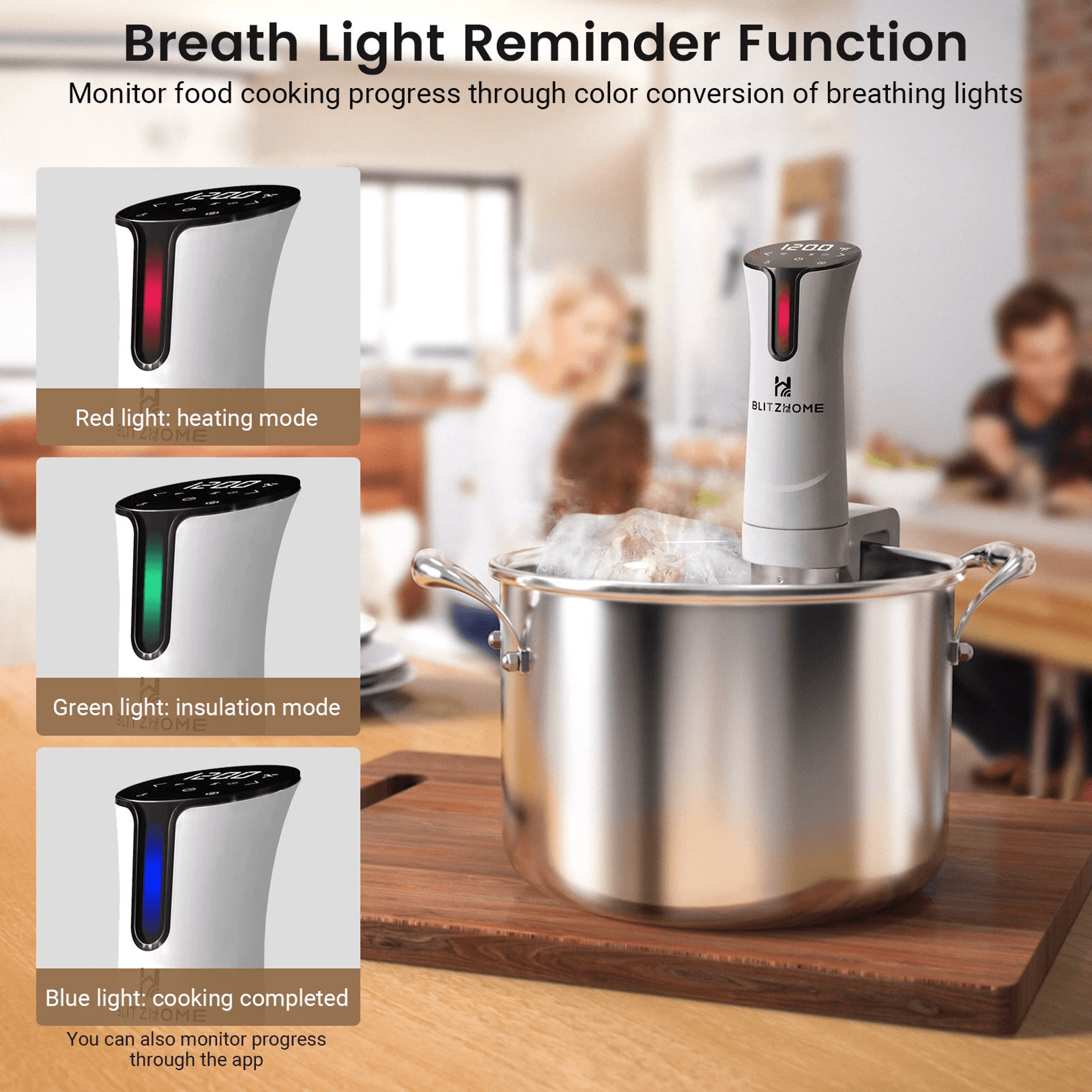 Smart Sous Vide Cooker WiFi Immersion Circulator With Precision Temperature Control 4