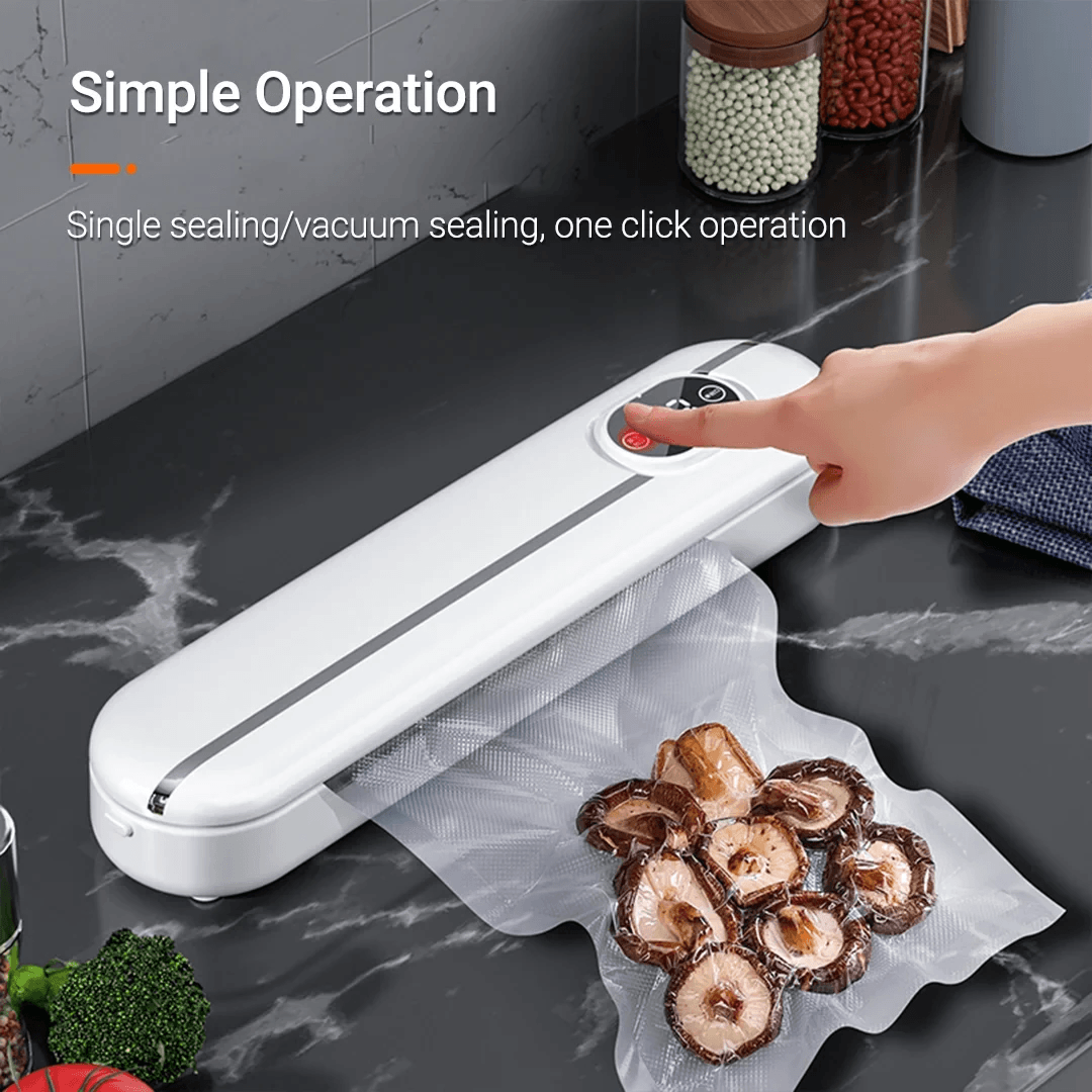 Automatic Vacuum Sealer Machine For Fresh Food Storage With Vacuum Bags 4