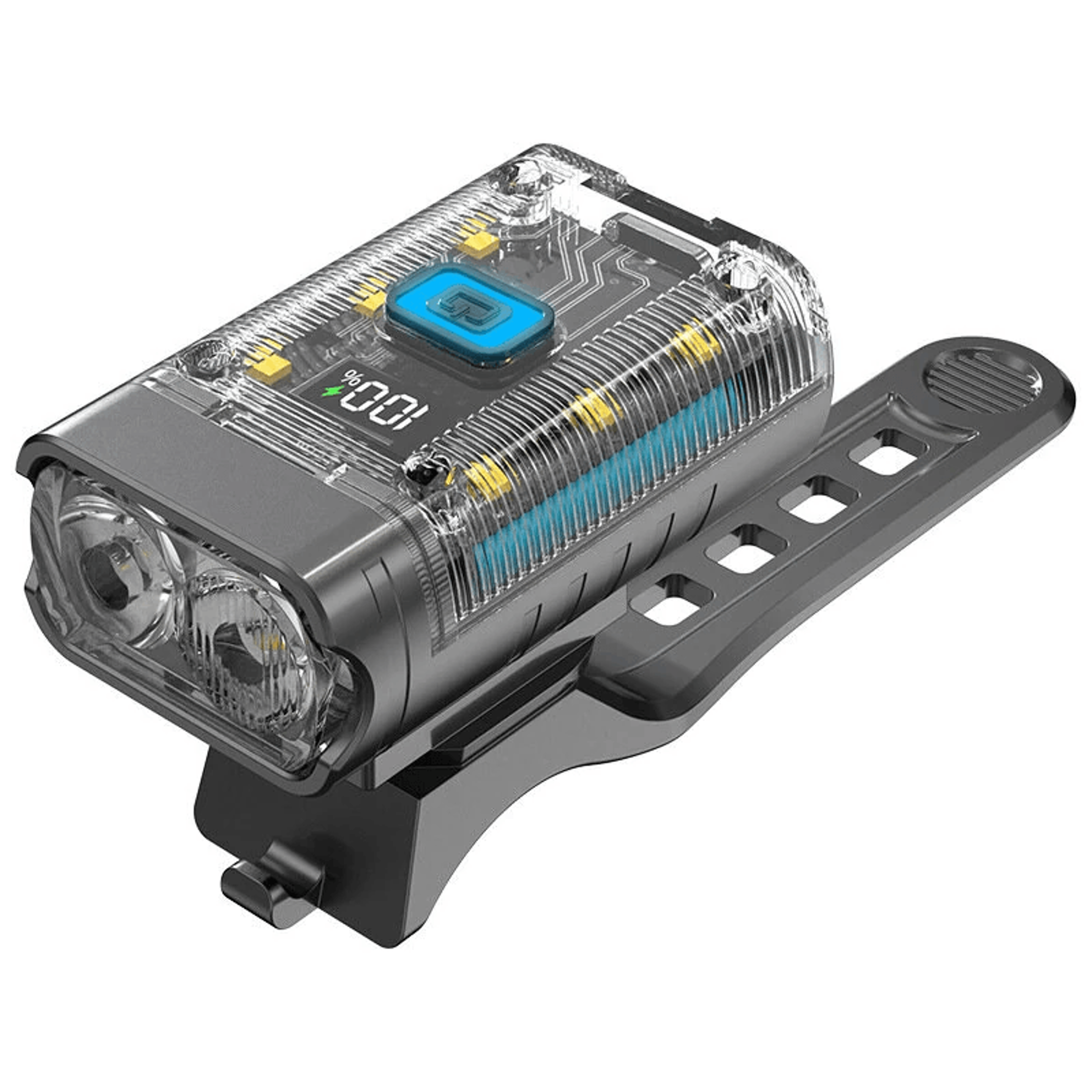 Dual Beam Rechargeable Bike Headlight With Power Display 8