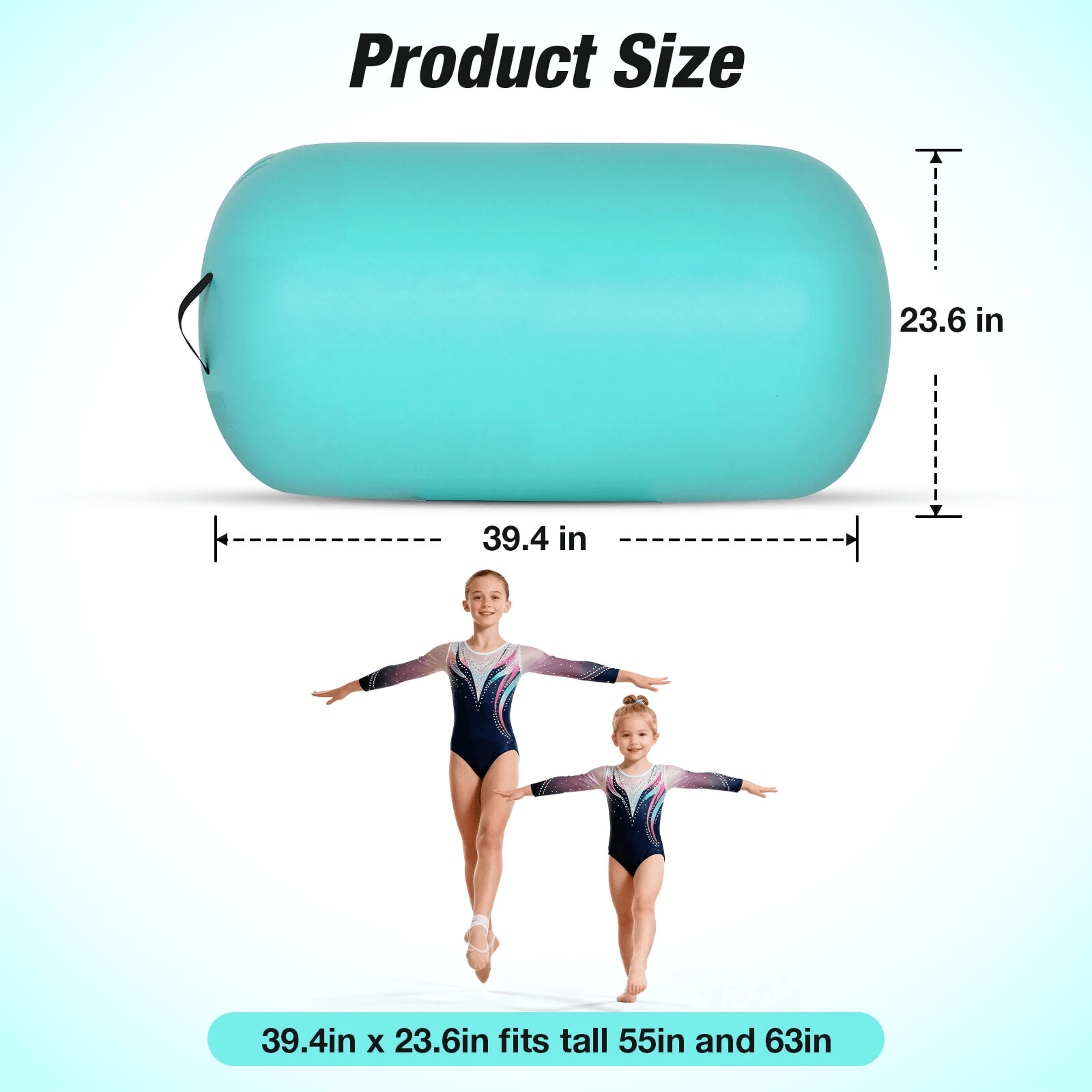 Inflatable Gymnastics AirBlock Tumbling Training Mat With Pump 8