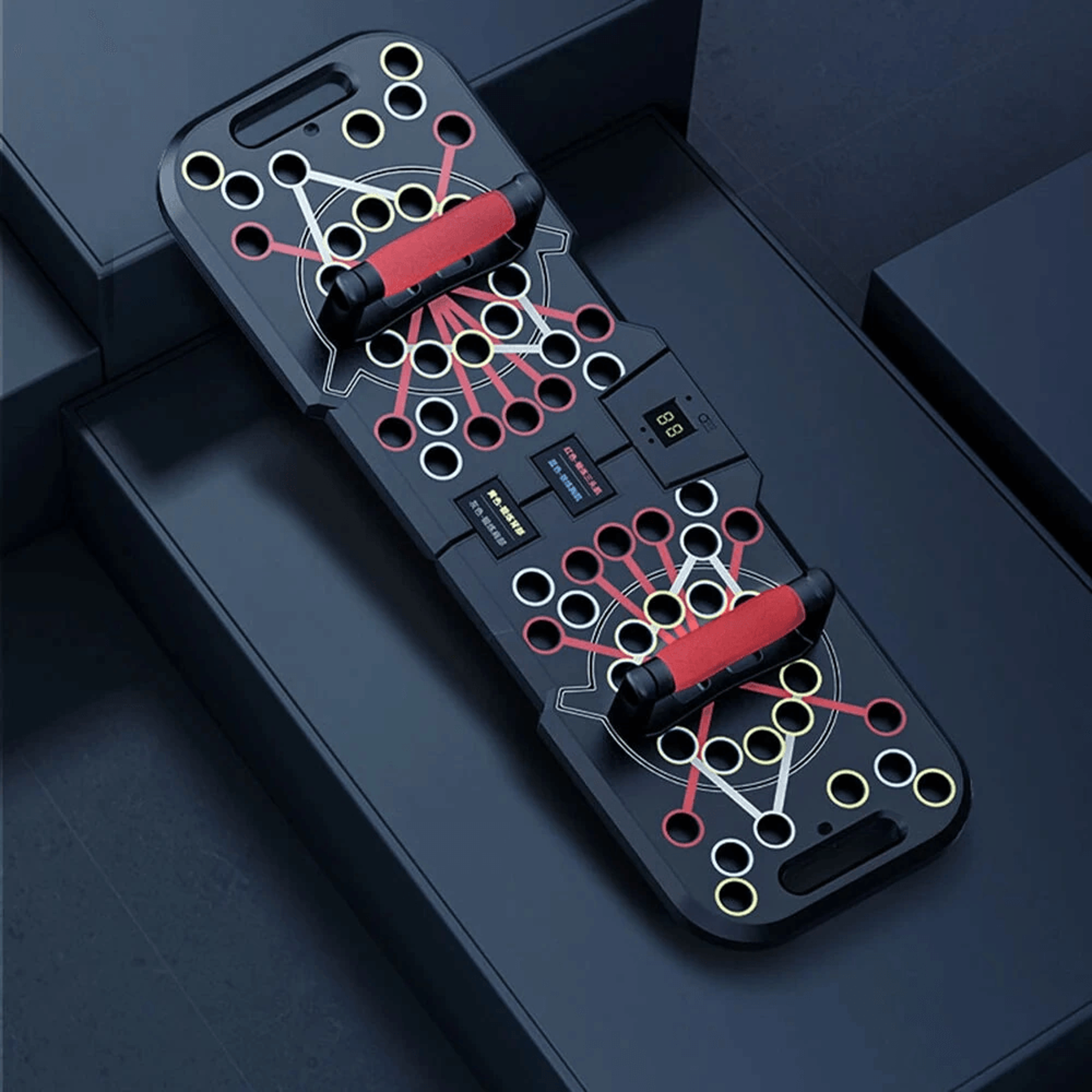Electronic Counting Foldable Push Up Board For Upper Body Strength Training 4