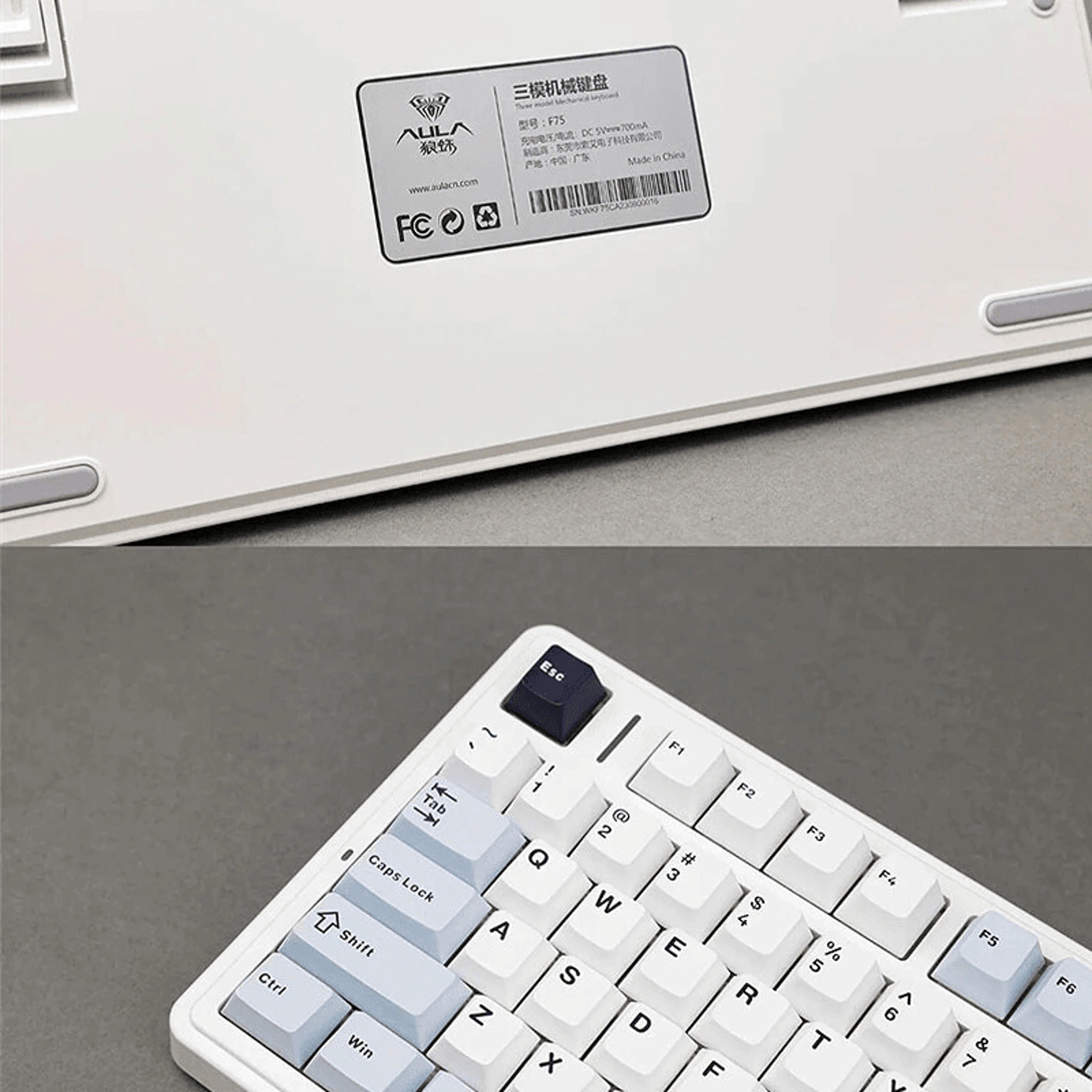 Tri Mode Wireless Mechanical Gaming Keyboard With RGB Hot Swap Keys And Gasket Mount 3