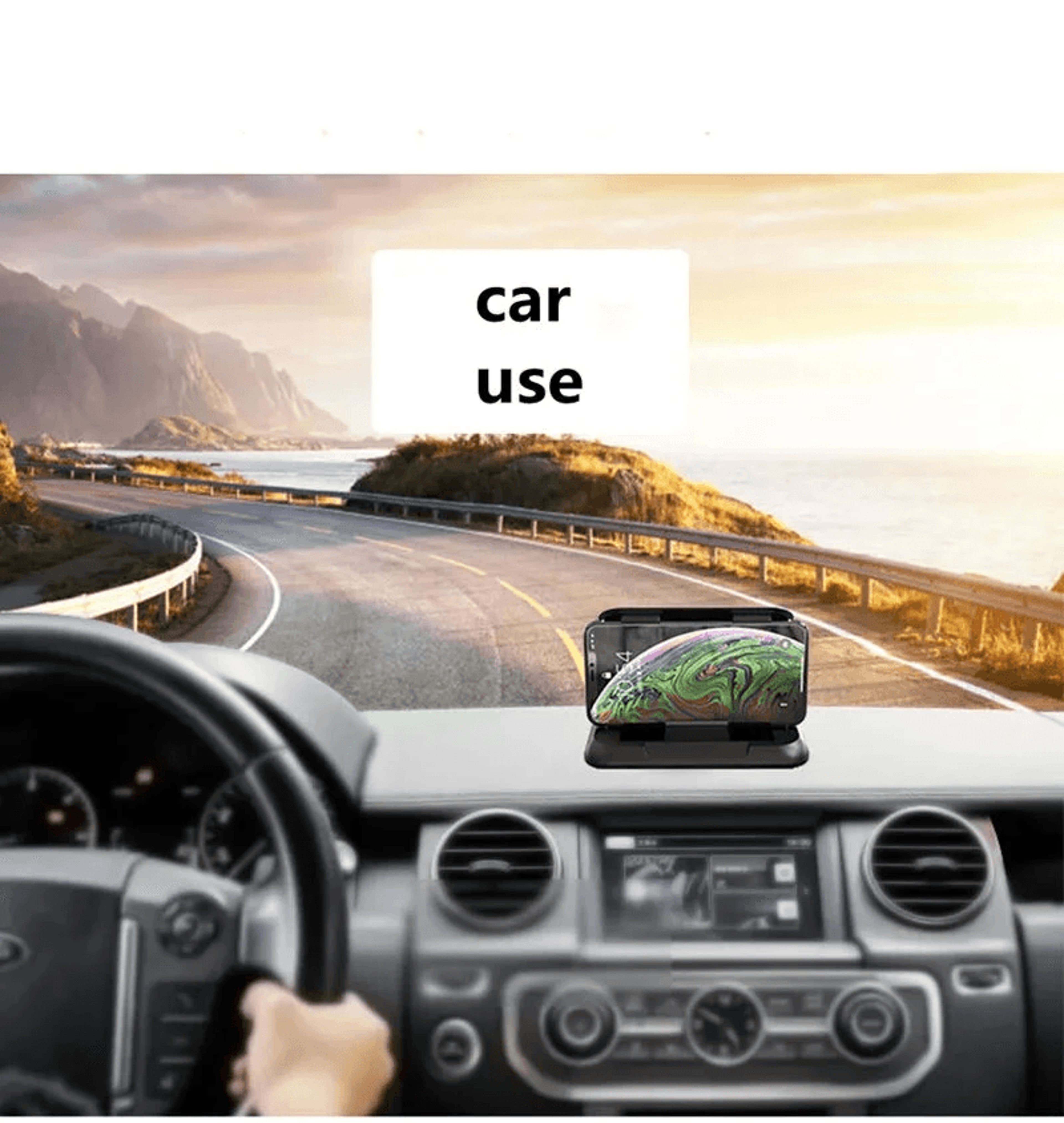 Secure Grip Car Dashboard Phone Holder Anti Slip Navigation Mount 5