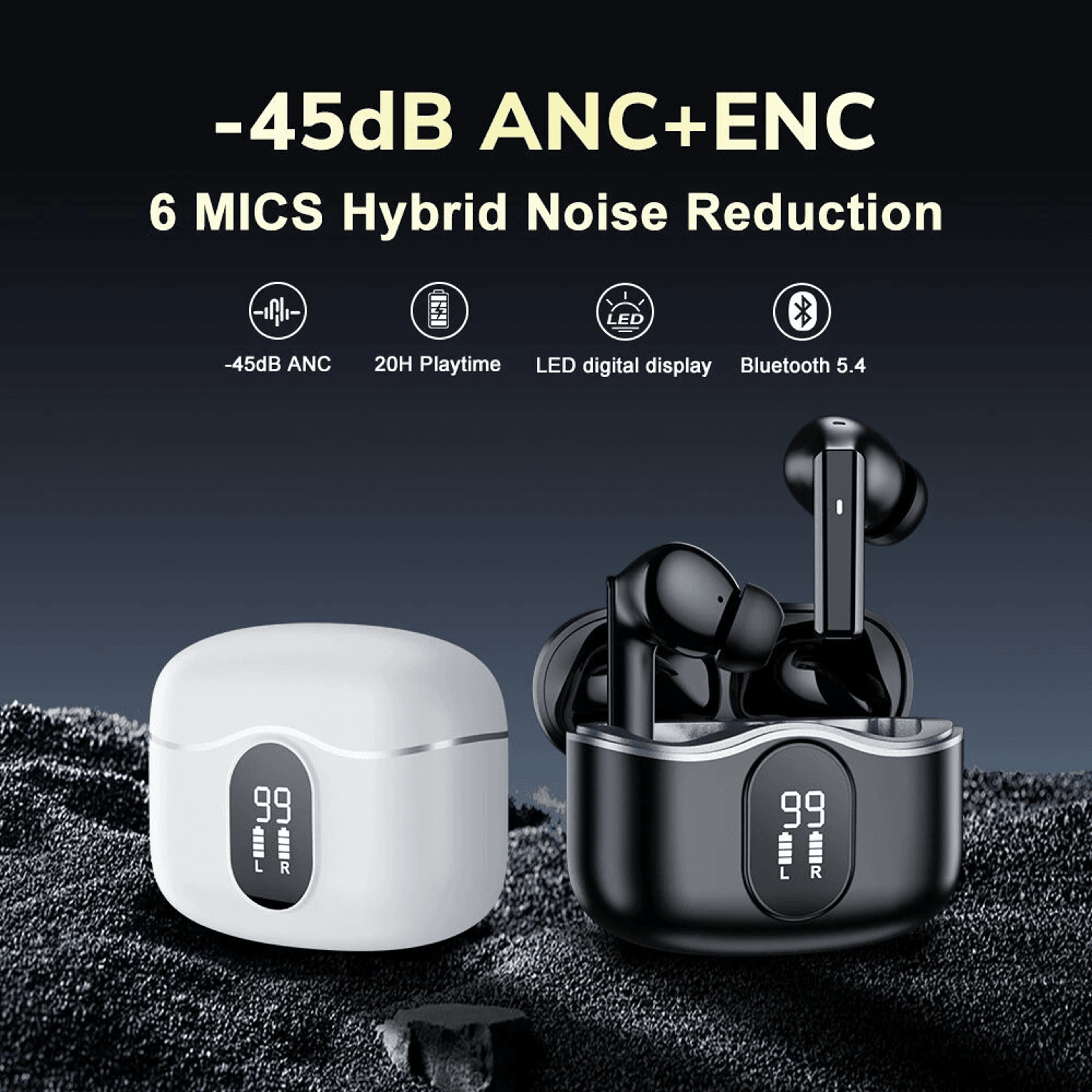 Wireless Bluetooth Earbuds With Noise Reduction Low Latency And Hour Playback 2