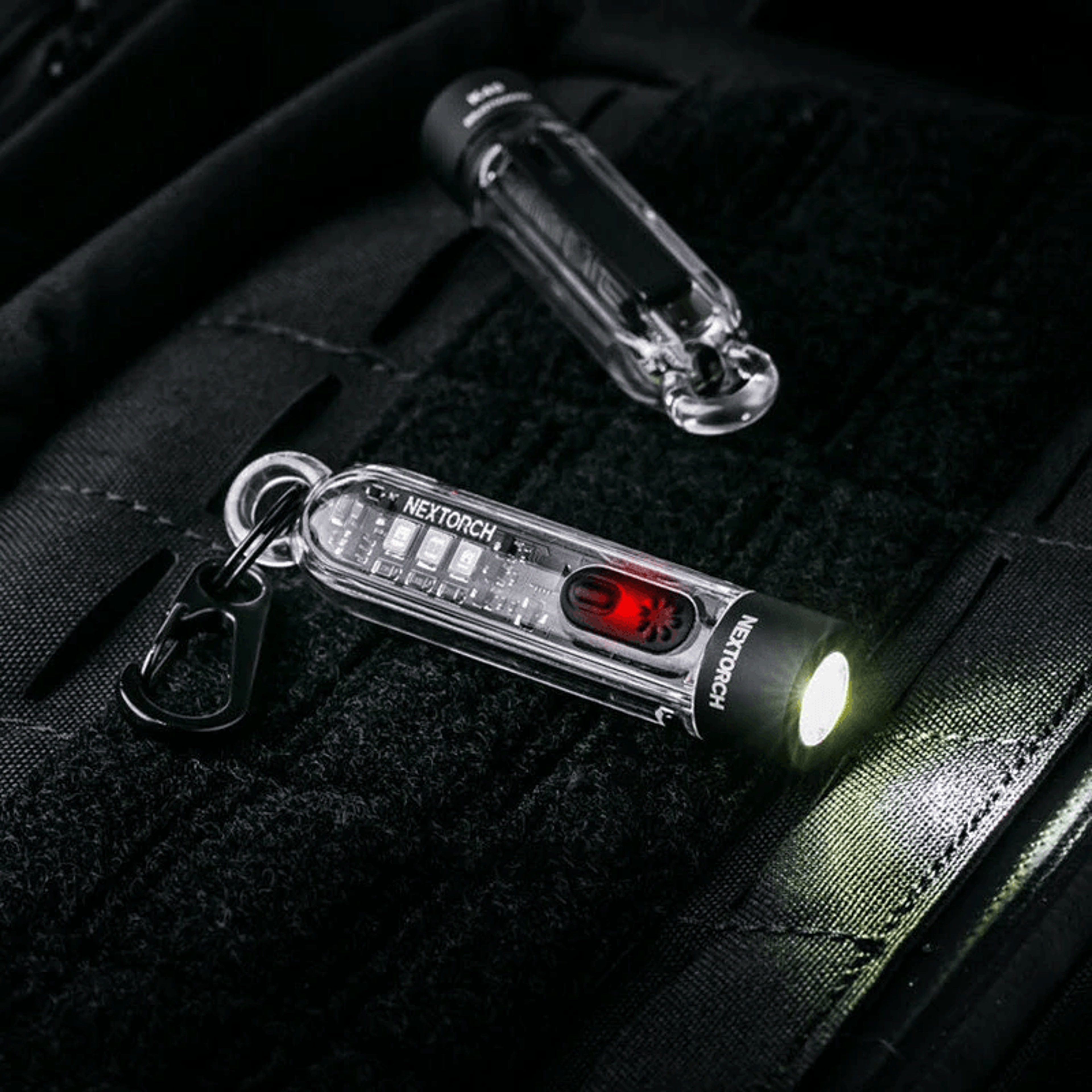 Multi Light Rechargeable EDC Keychain Flashlight With UV Red And Blue Light 4