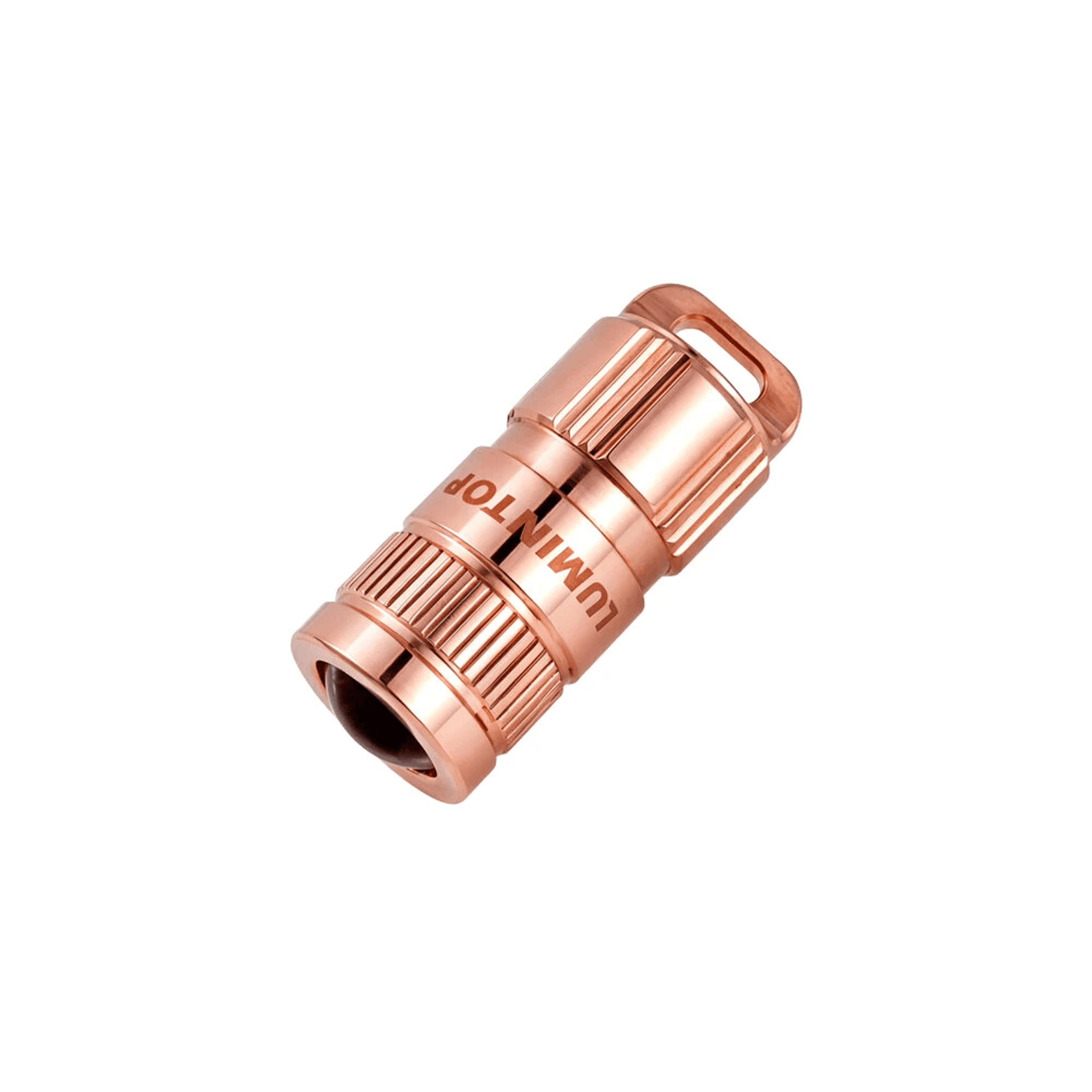 Copper Mini EDC Keychain Flashlight Rechargeable Pocket Light 4