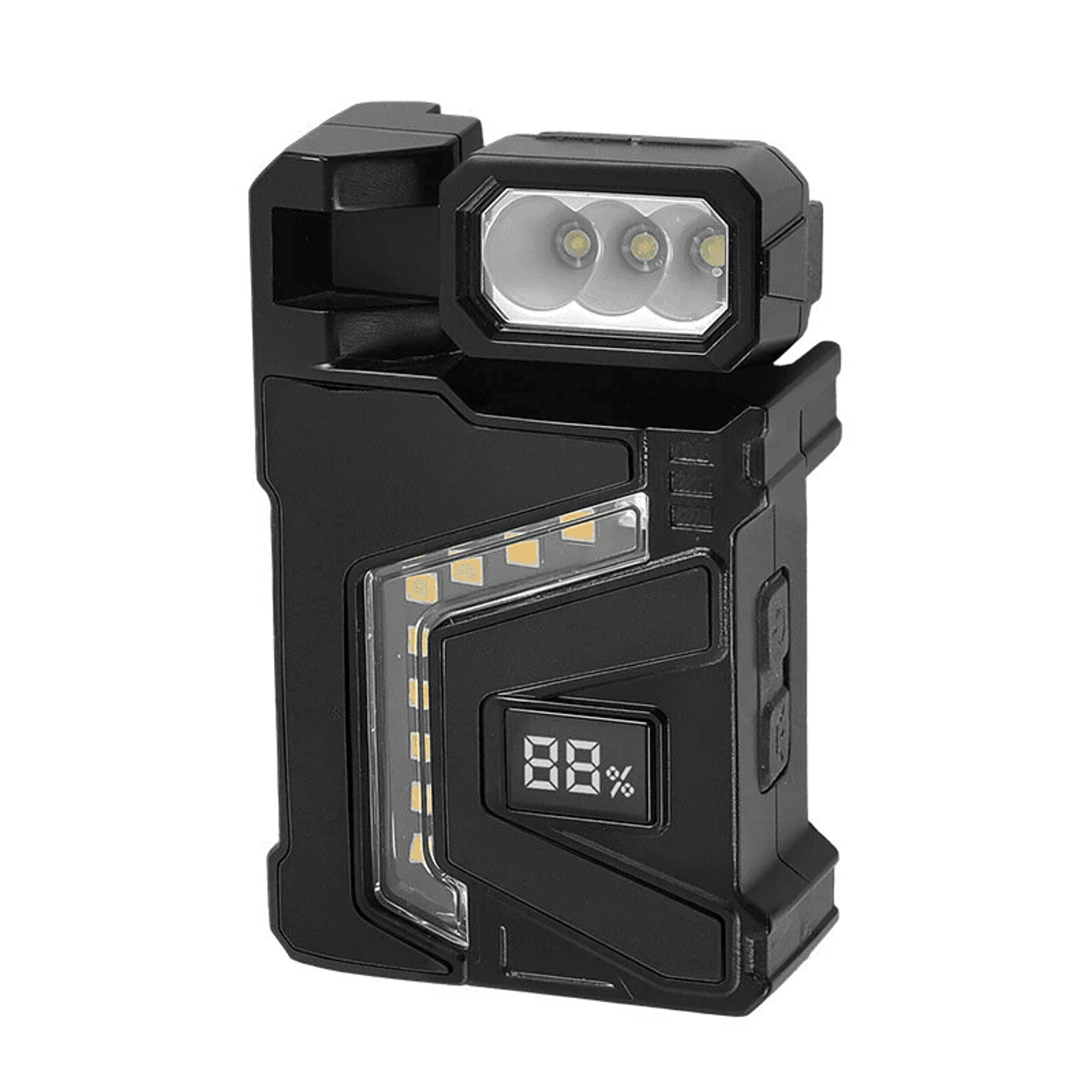 Rechargeable Mini Keychain Flashlight With Magnetic COB Work Light 7
