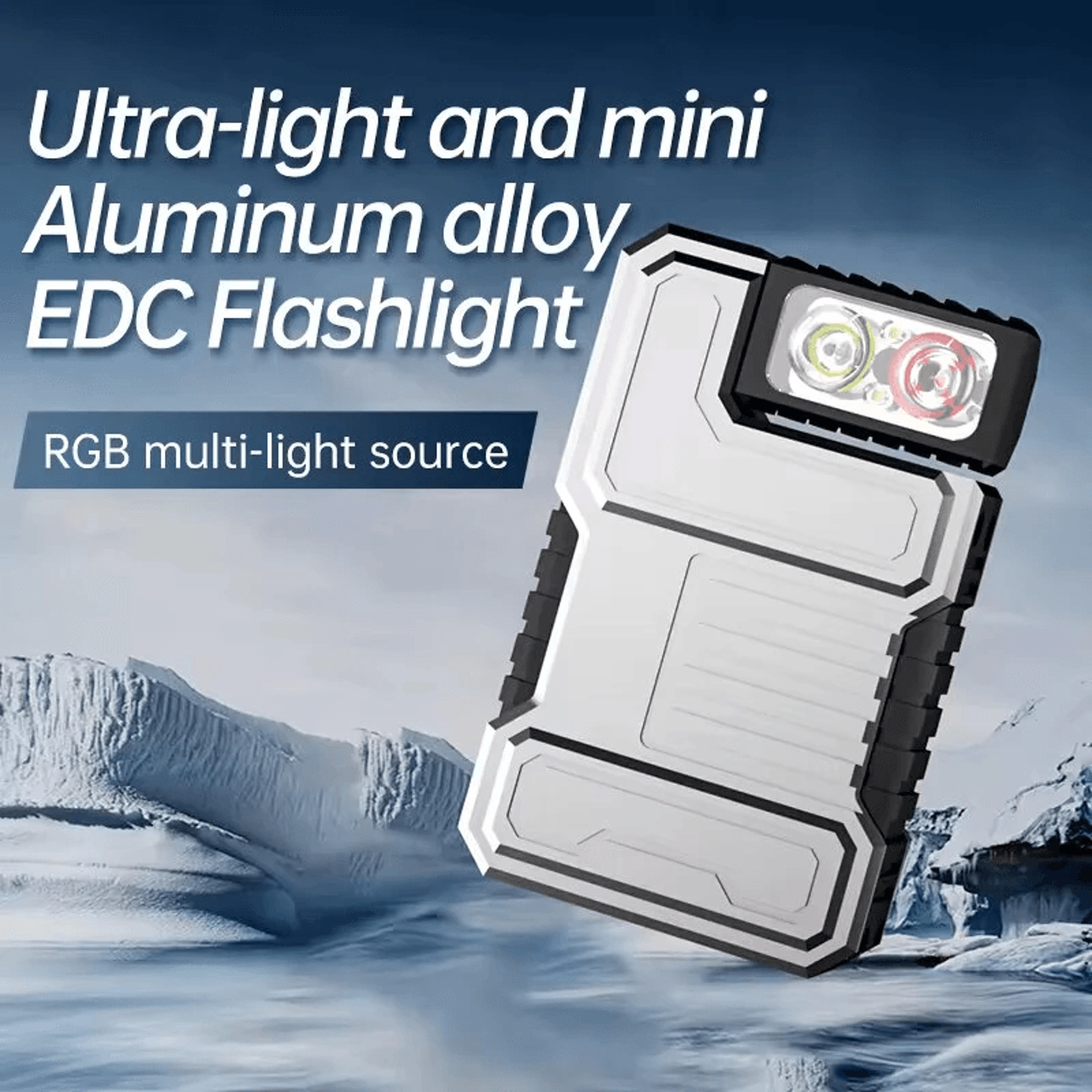 High Lumen LED Keychain Flashlight Aluminum Mini Pocket Light 2