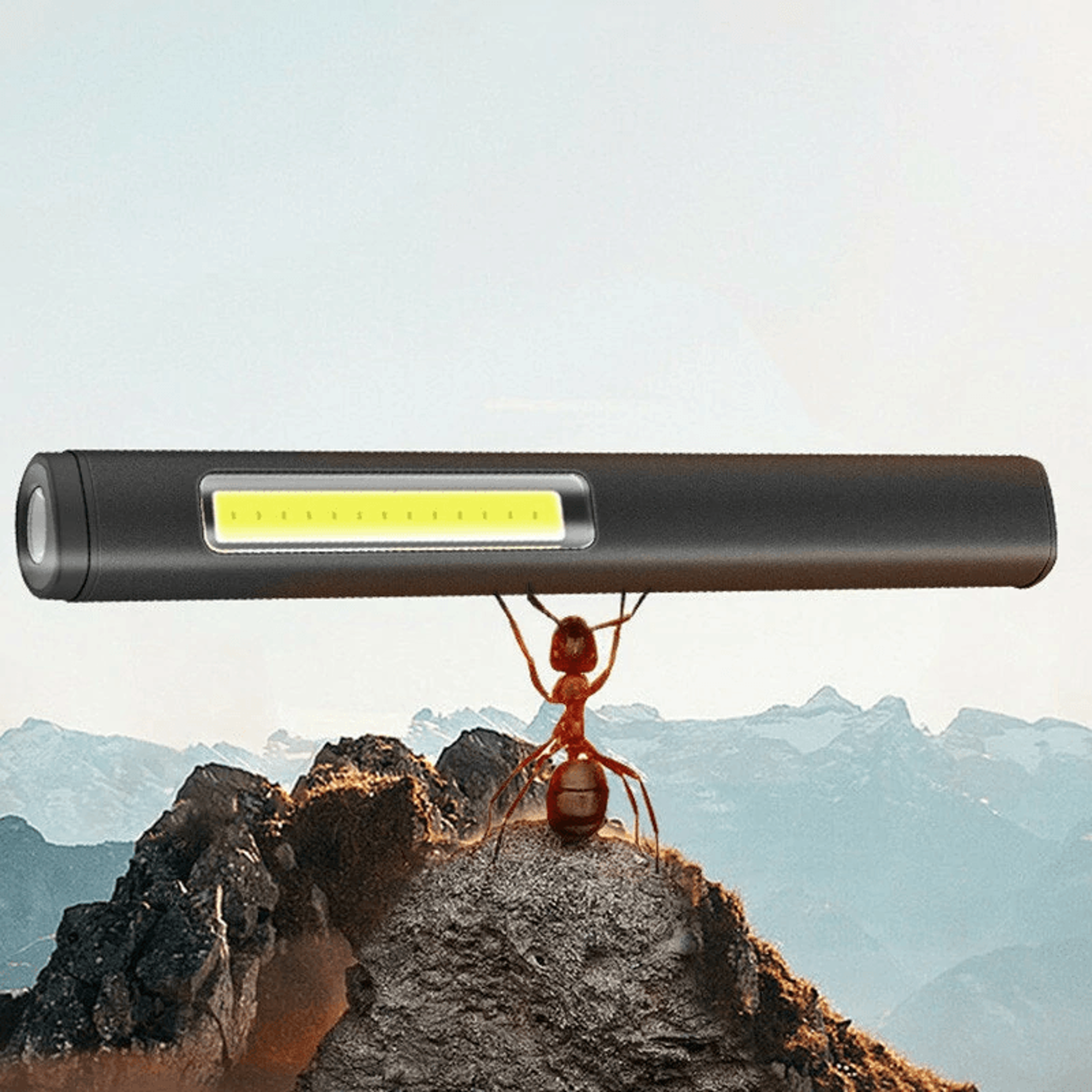 Rechargeable Pen Light With XPE COB LED Magnetic Work Light 2