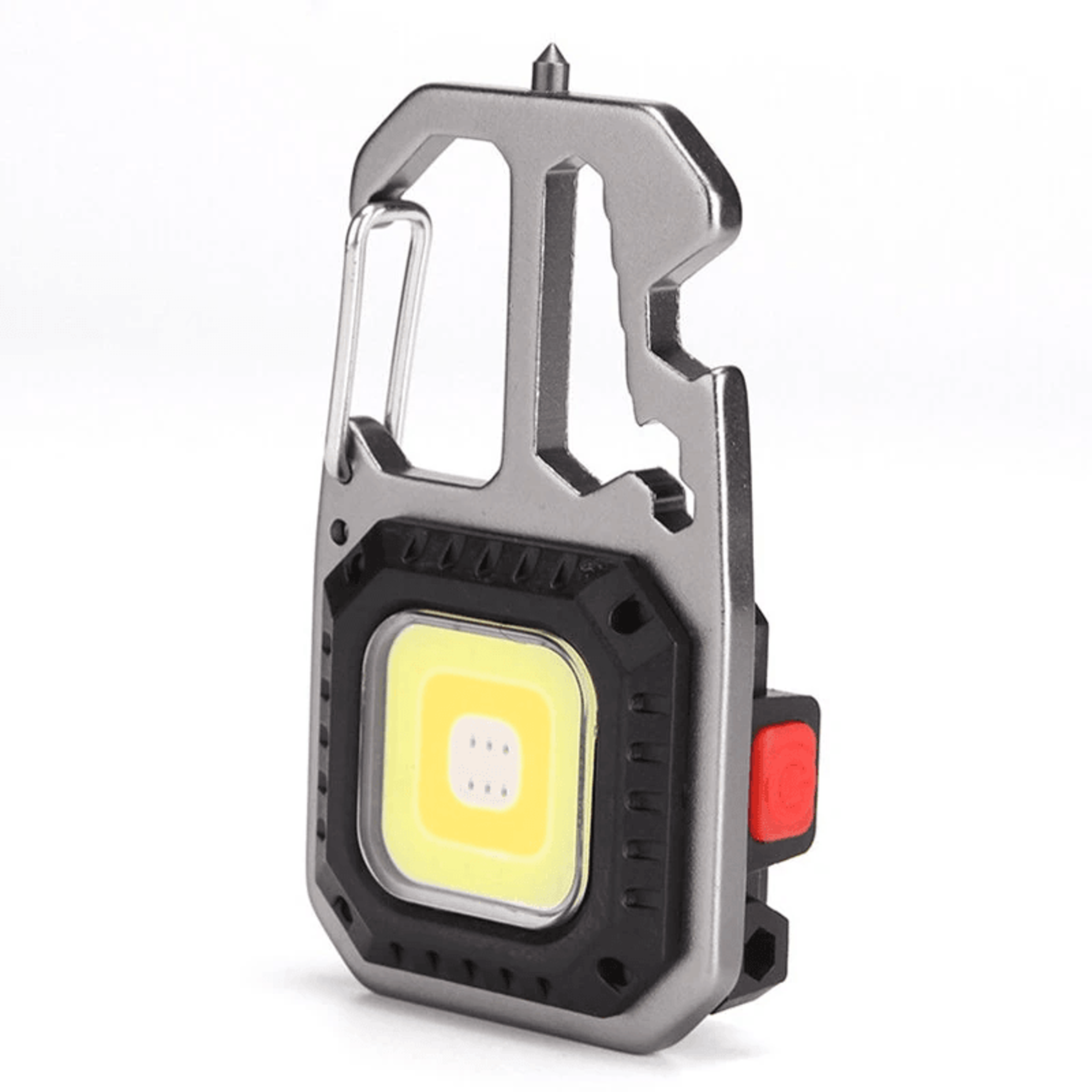 Rechargeable COB Keychain Flashlight With Magnetic Work Light 0