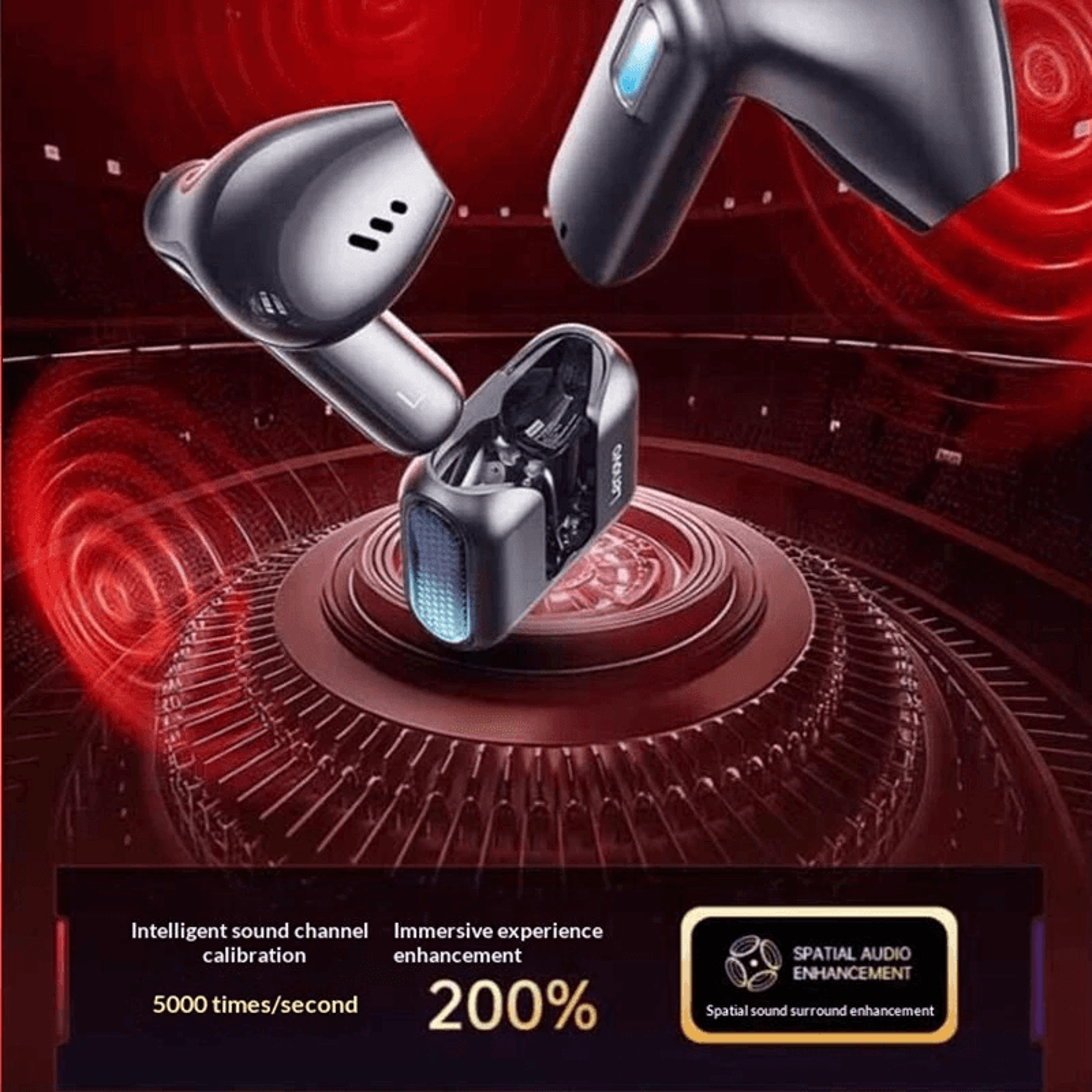 Low Latency Wireless Earbuds With Drivers And ENC Calling 2