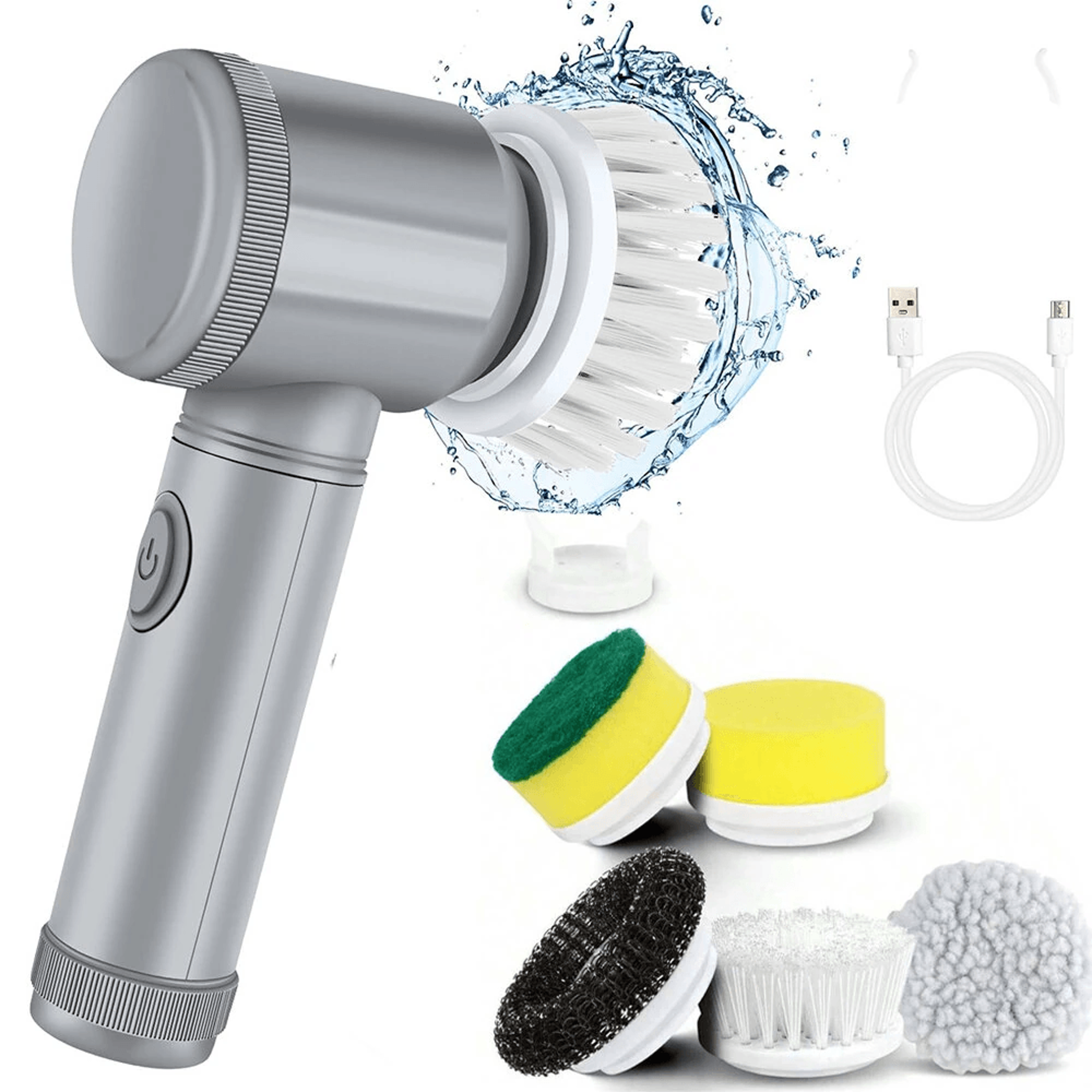Electric Spin Scrubber Rechargeable Cleaning Brush 8