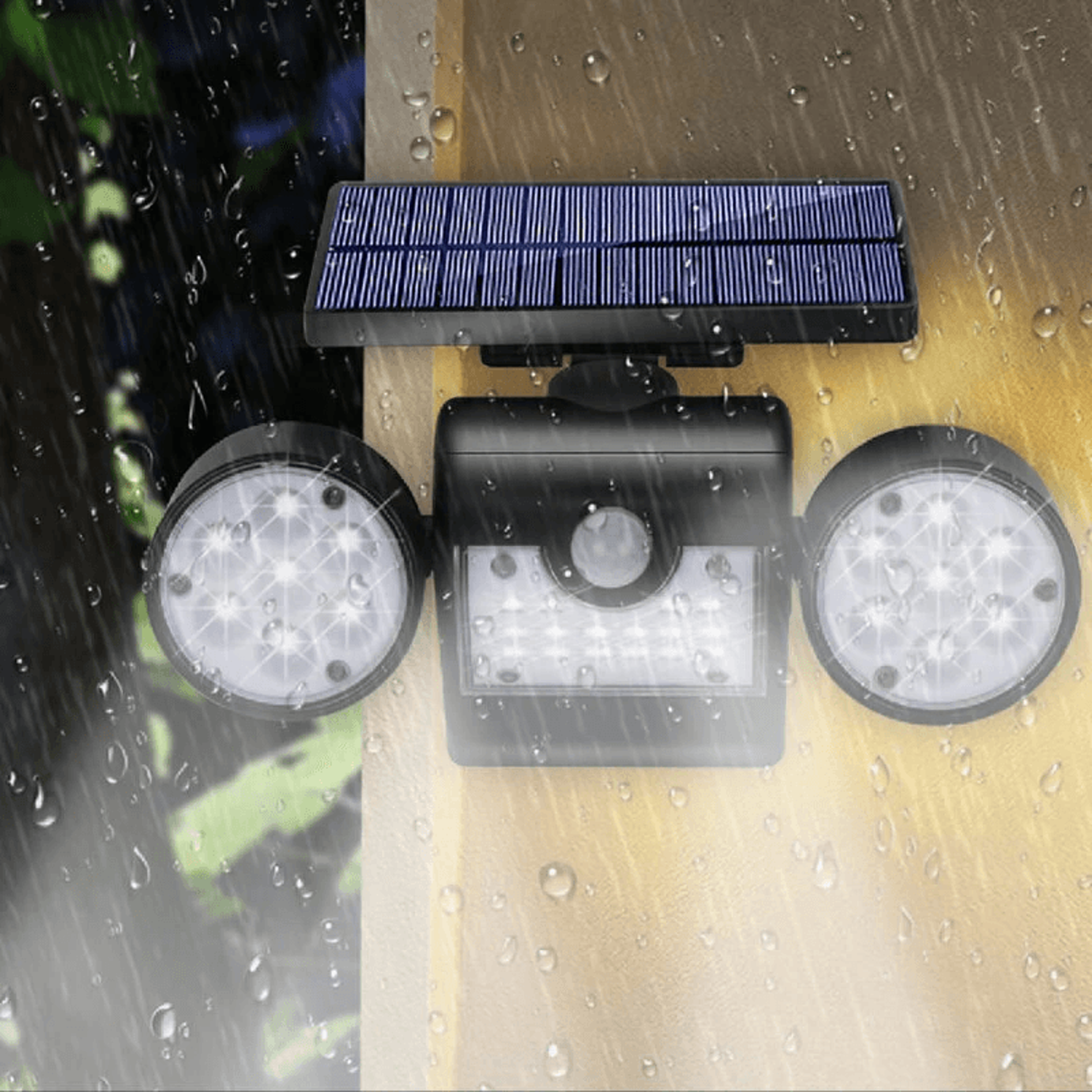 LED Solar Motion Sensor Wall Light Rotatable Waterproof Outdoor Security Lamp 3