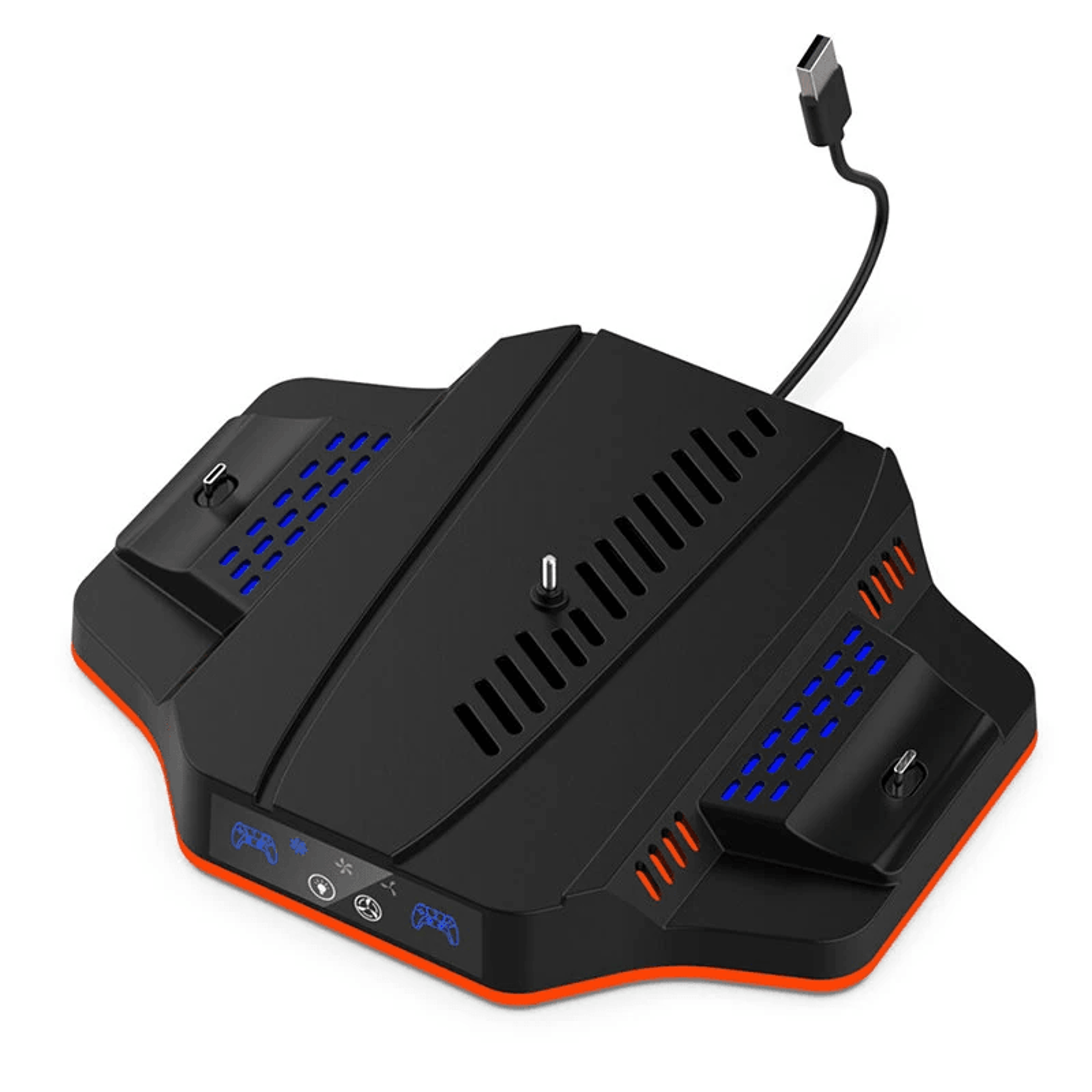 Slim Cooling Stand With Dual Controller Charging Station And RGB Light 0