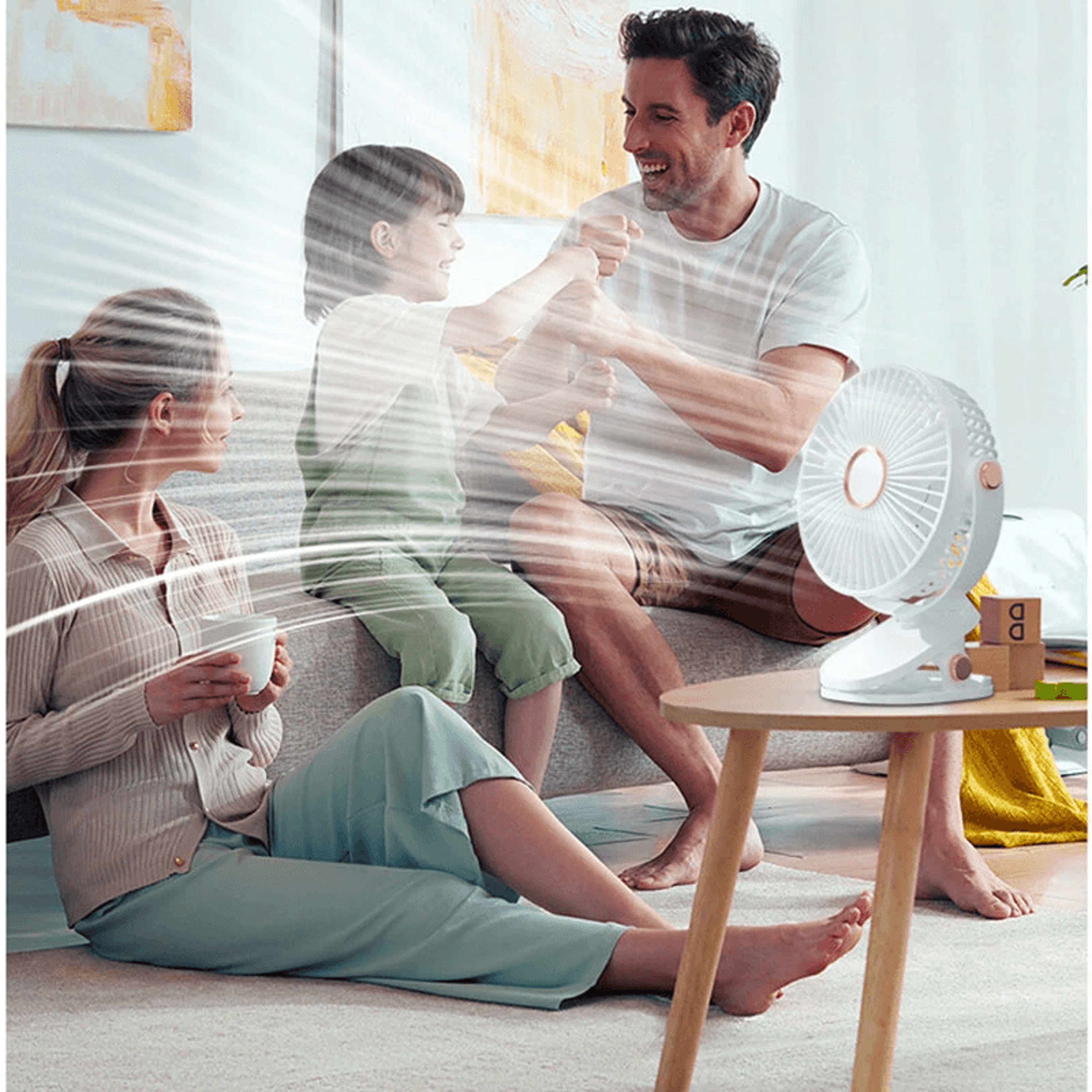 Portable Rechargeable Clip Fan With Adjustable Airflow And Speeds 5