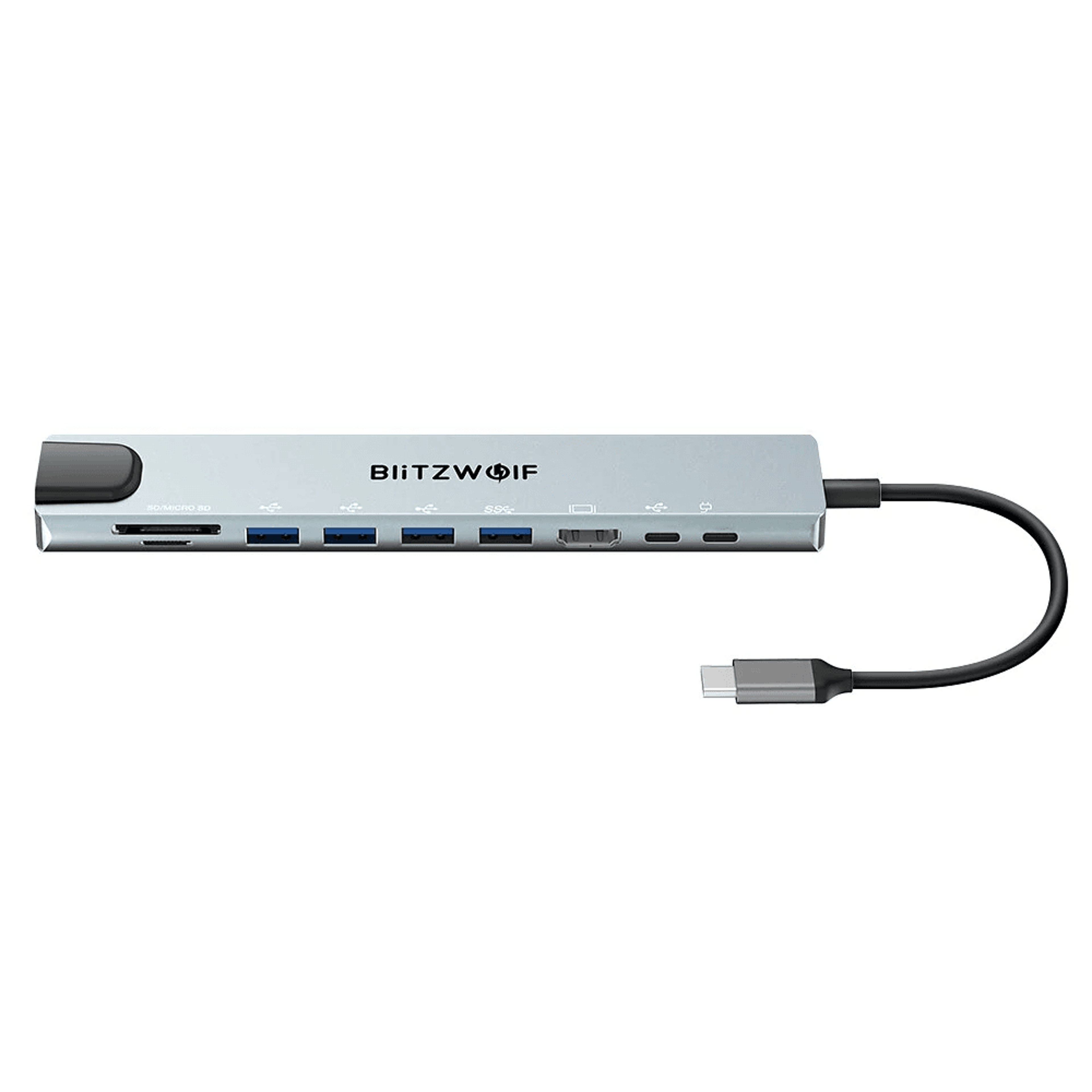 USB C Hub Docking Station With HDMI PD Ethernet And Card Reader 3