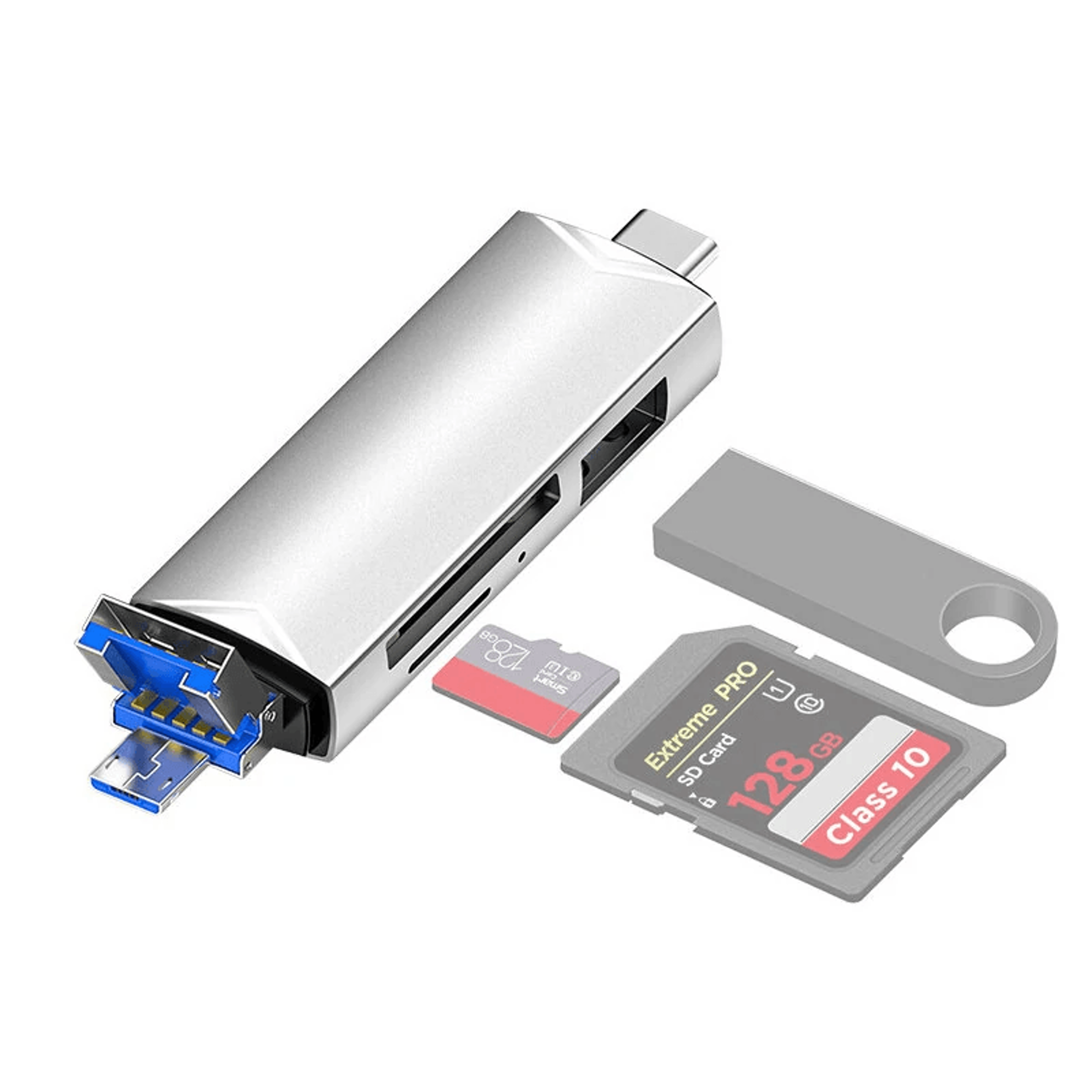 USB C OTG Card Reader For SD TF Cards Phones Laptops And Computers 3