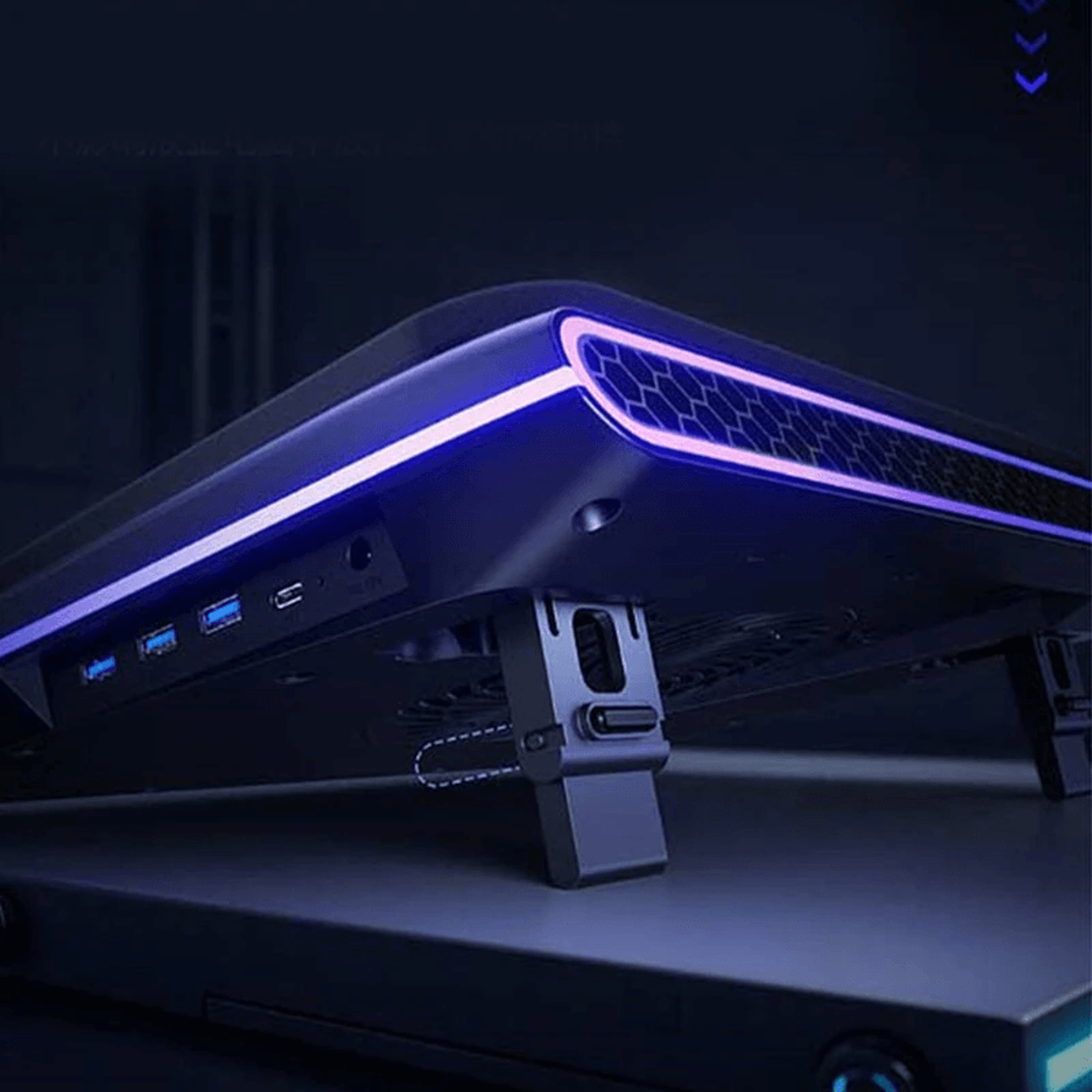 Gaming Laptop Cooler With Turbo Fan Smart Cooling Control And RGB Lighting 5
