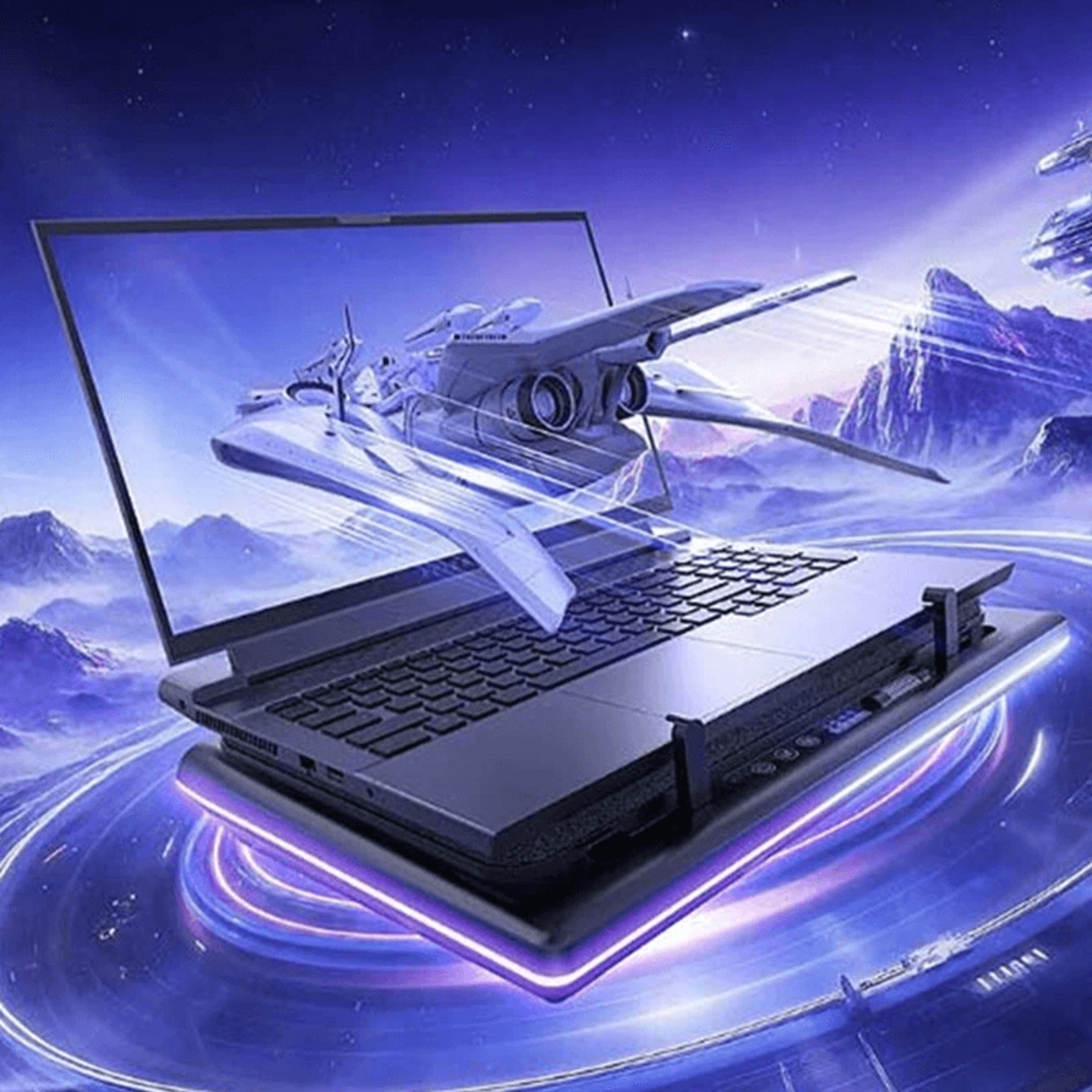 Gaming Laptop Cooler With Turbo Fan Smart Cooling Control And RGB Lighting 1
