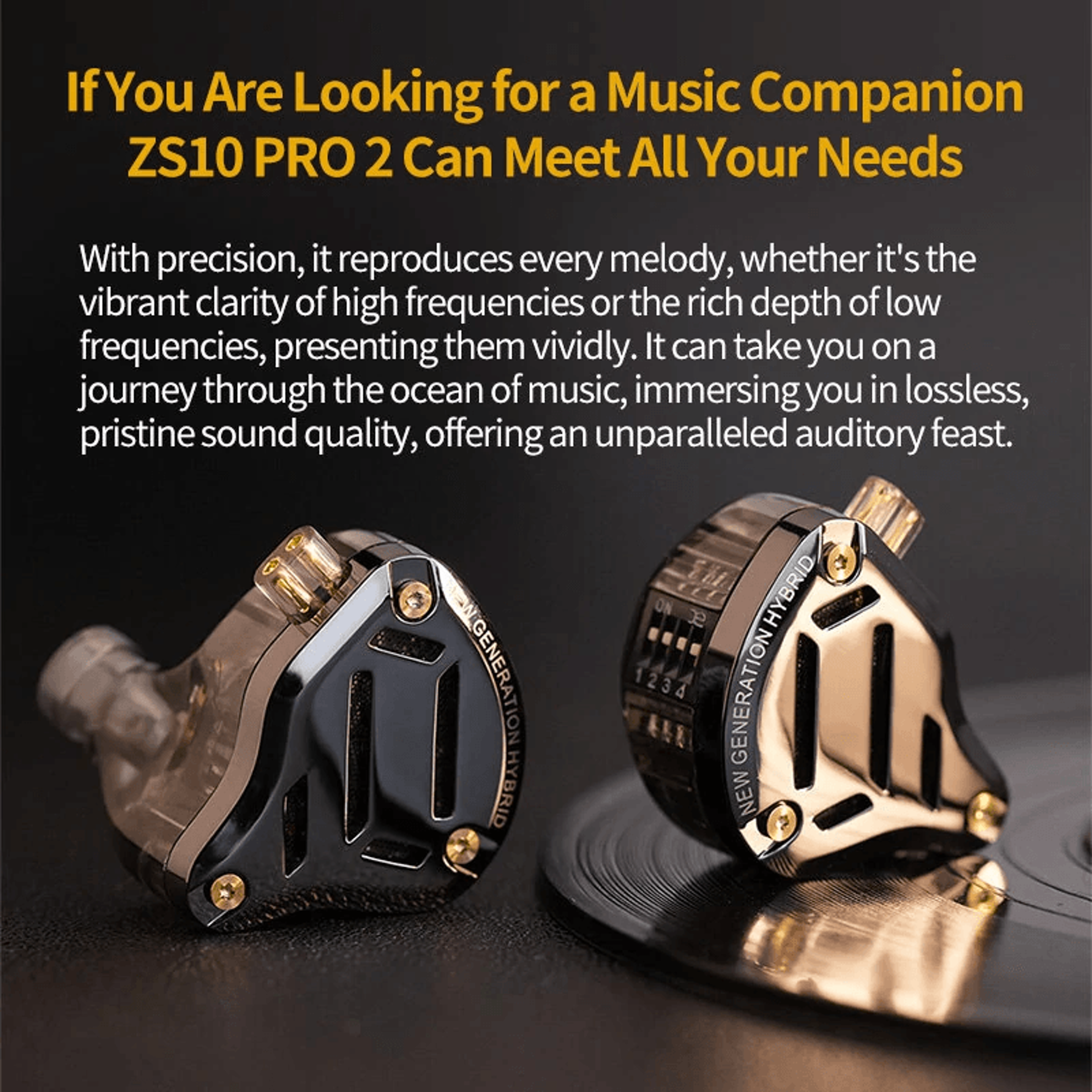 Custom Tuning HiFi Wired Earbuds With Hybrid Drivers And Way Crossover 3