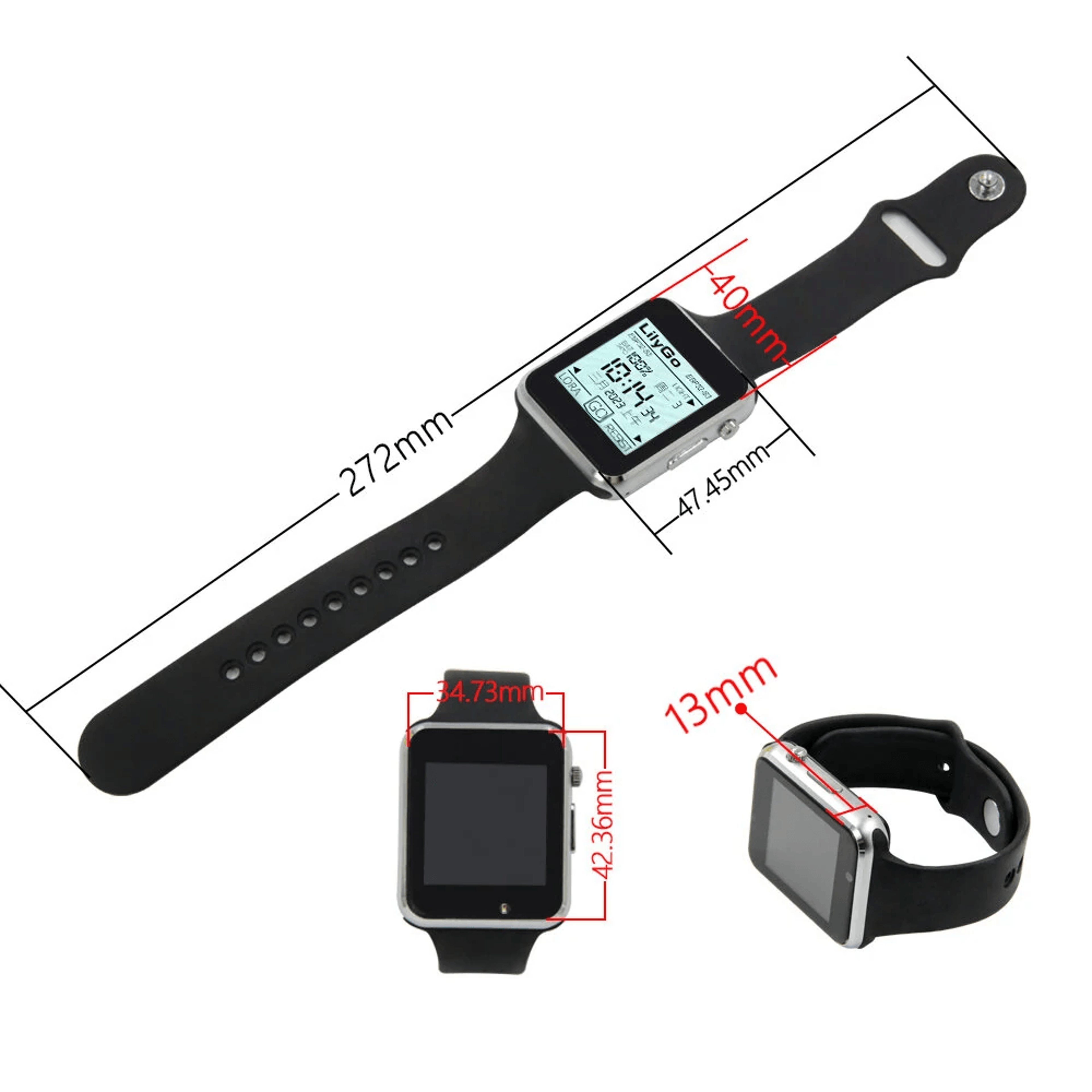 Programmable Lora Touchscreen Smartwatch For Iot And DIY Development 4