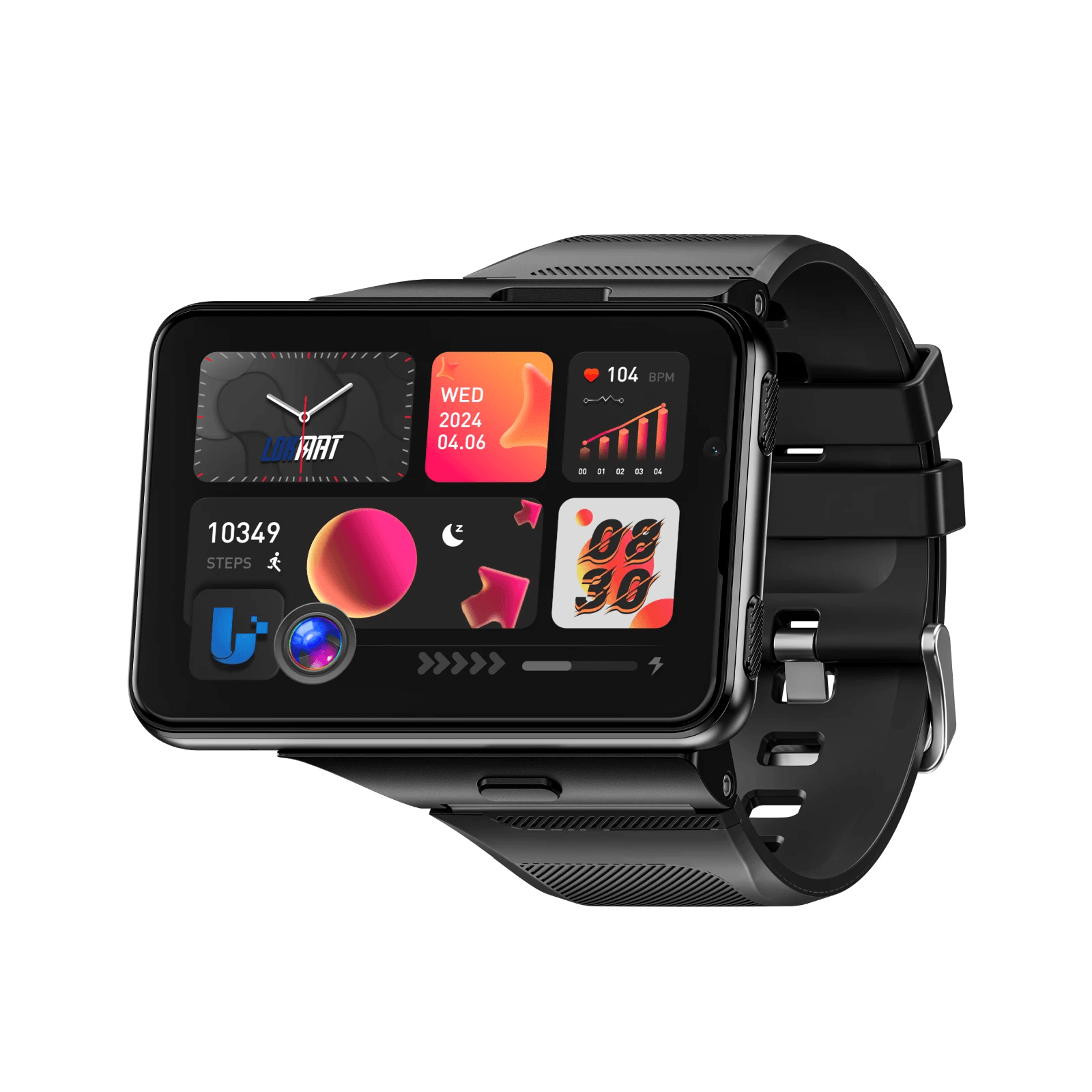 Detachable Android Smartwatch With GPS Dual Camera Heart Rate Monitor And Large HD Display 3