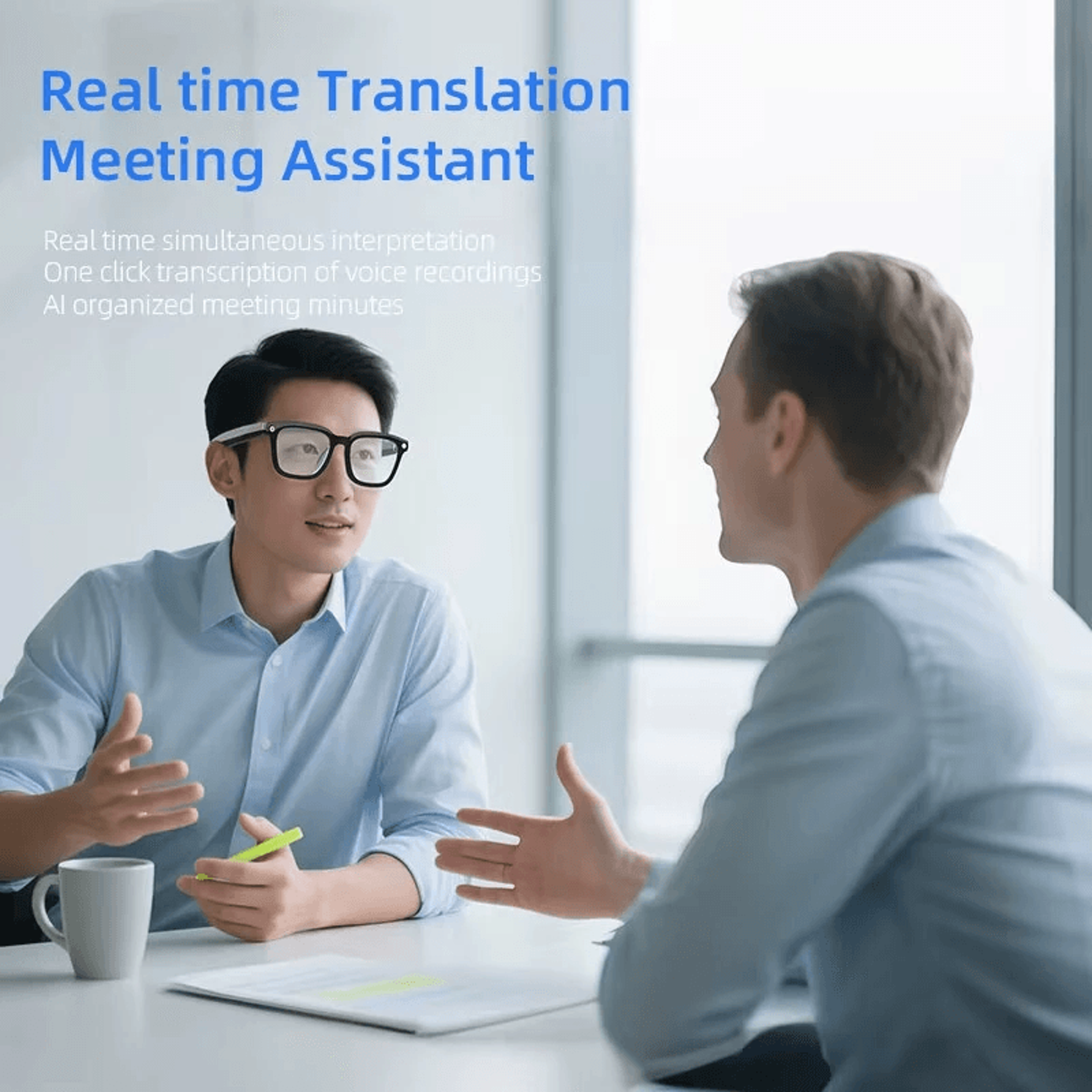 AI Smart Glasses With HD Camera Real Time Translation And Voice Assistant 2