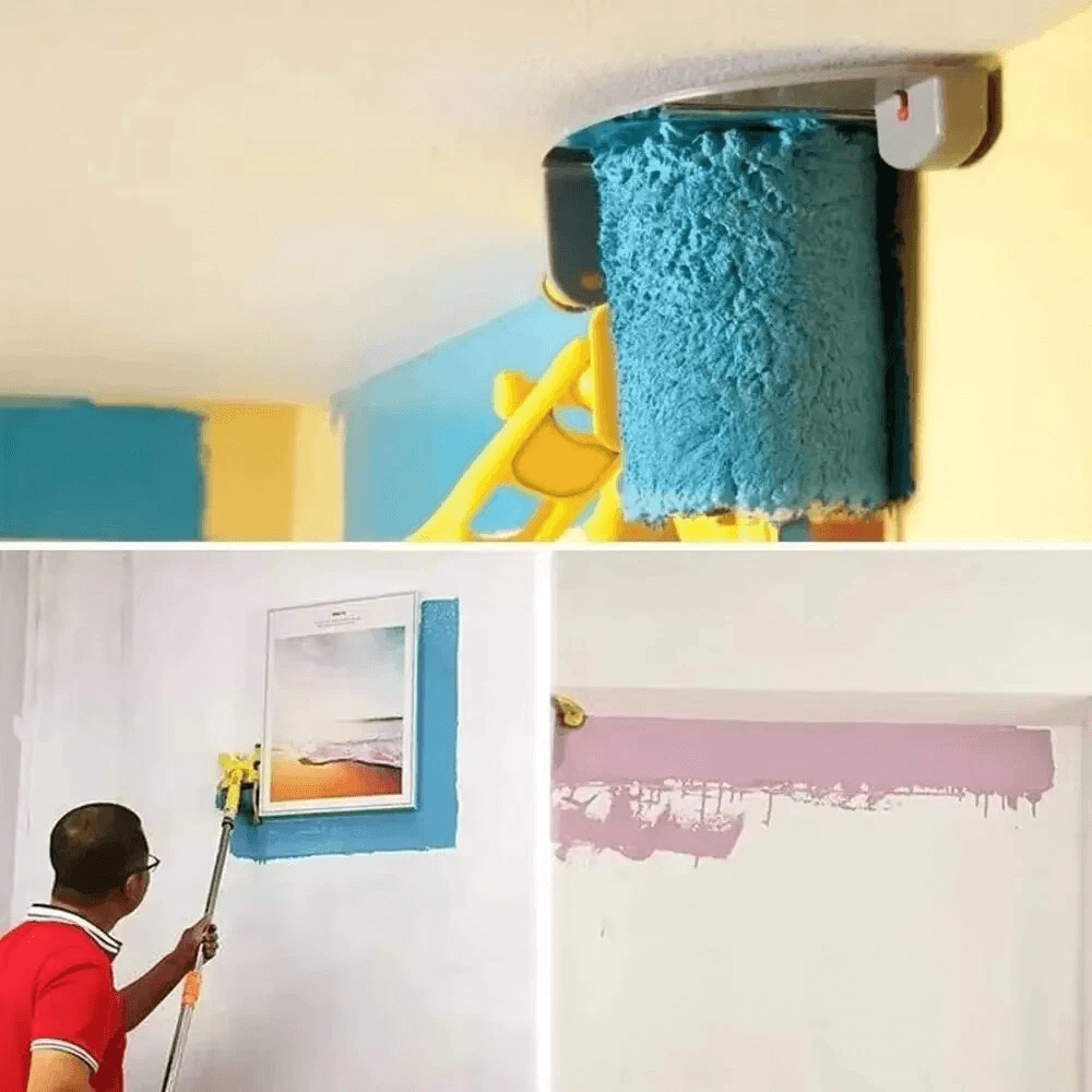 Clean Cut Paint Edger Roller Set For Walls Ceilings Trim And Corners 2