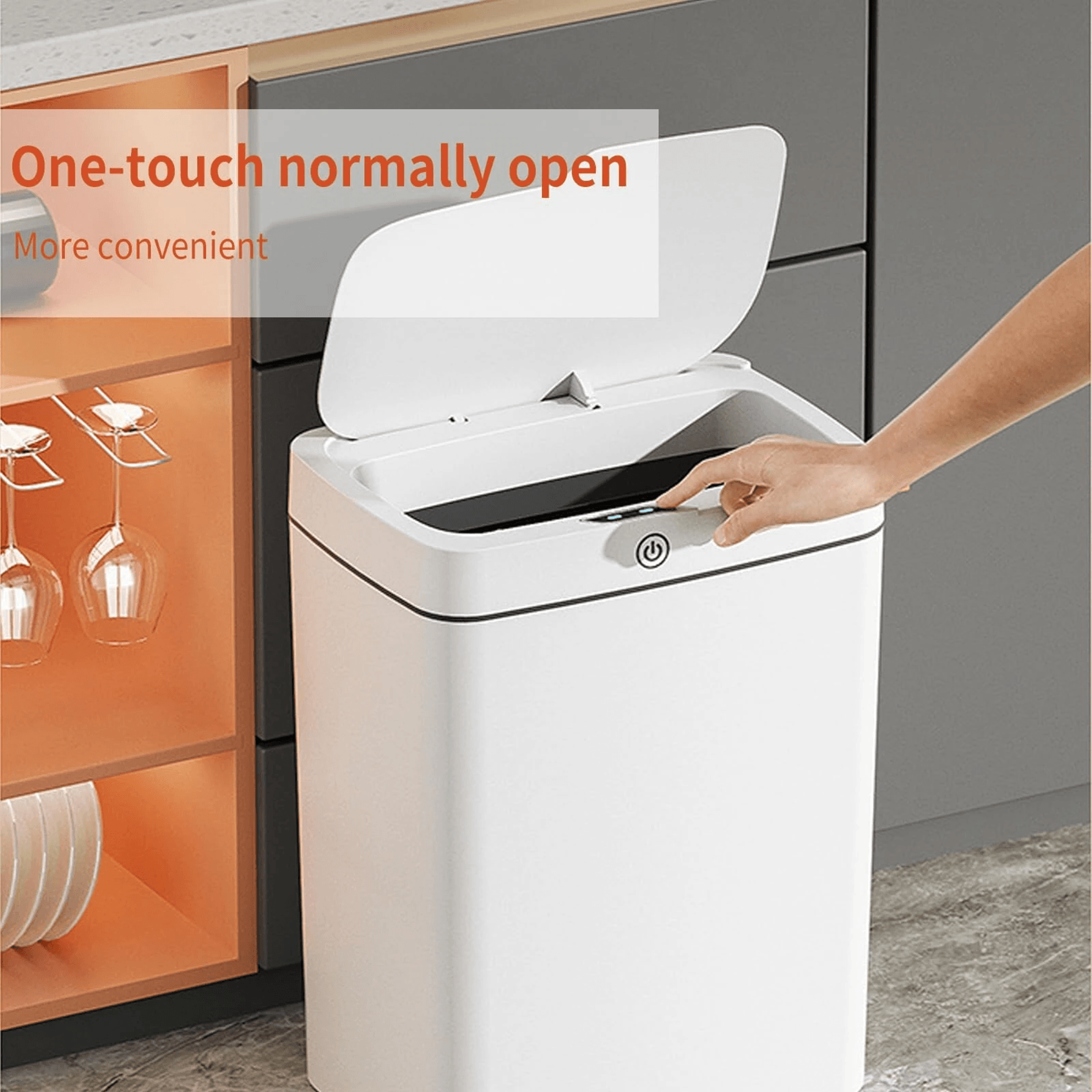 Automatic Trash Can With Smart Sensor Touchless Lid And Fast Bag Packing 5