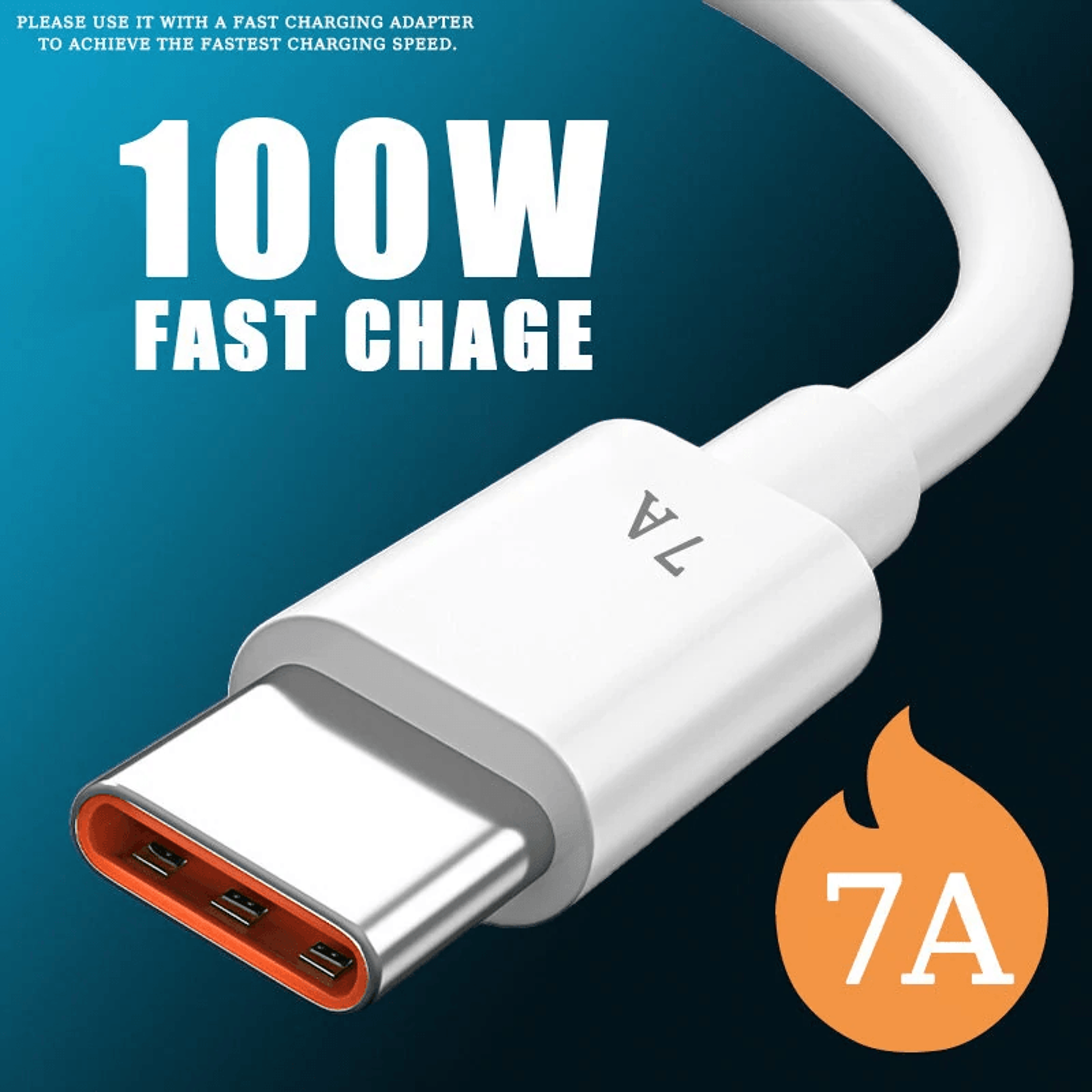 USB C Fast Charging Cable With Data Transfer And Flexible PVC Cord 1