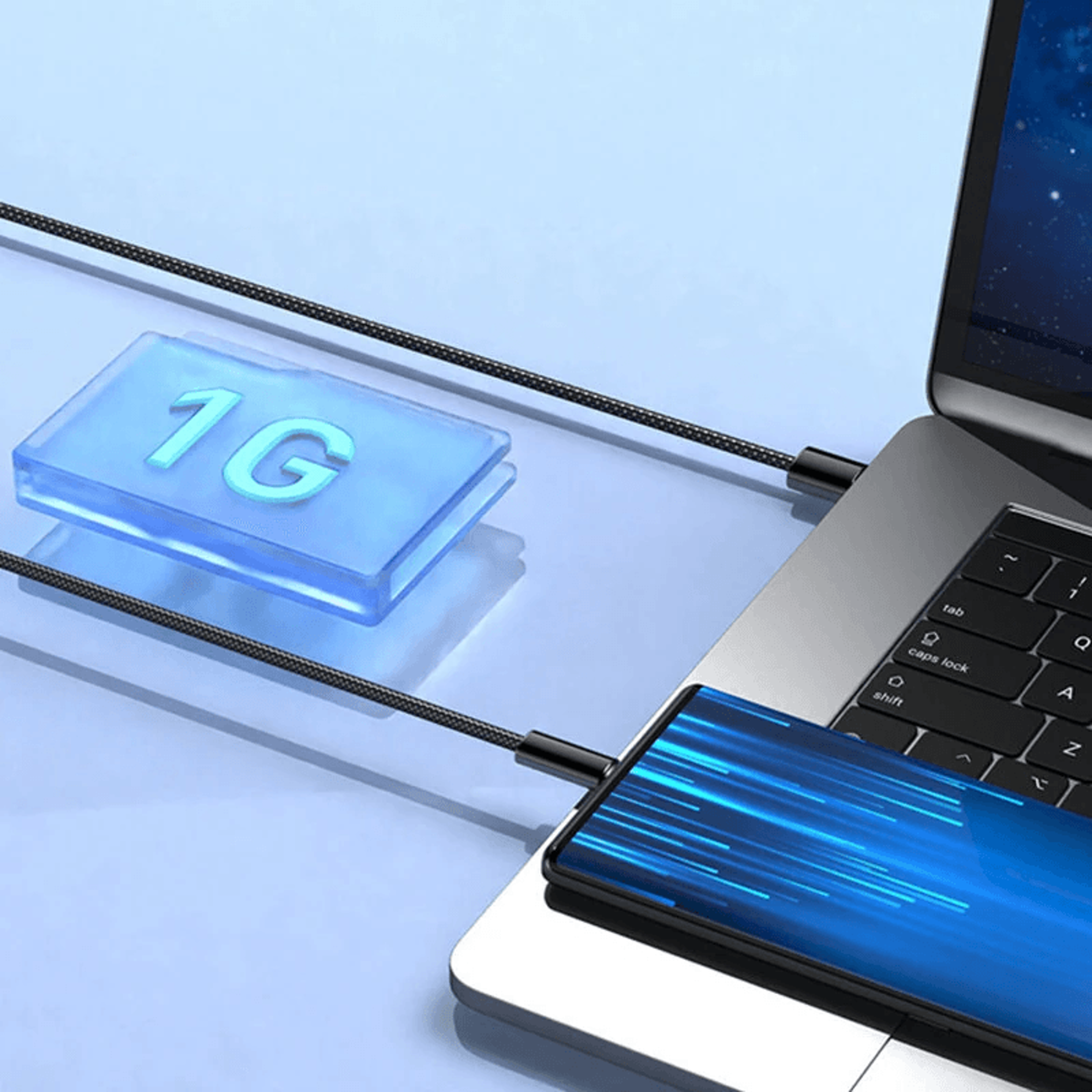 USB C Fast Charging Cable With Magnetic Self Organizing Design 3