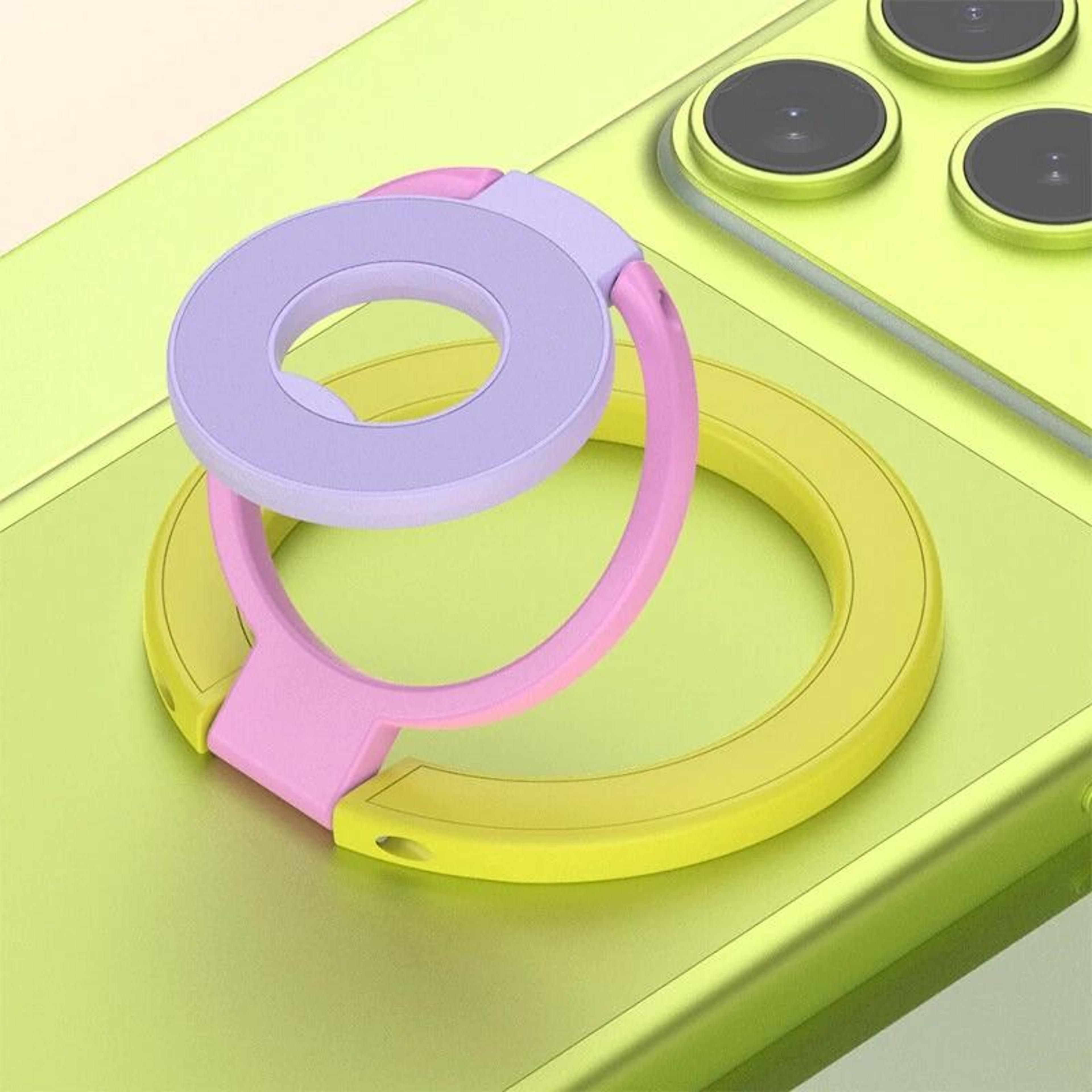 Tri Fold Magnetic Phone Ring Holder Rotating Grip Stand 11