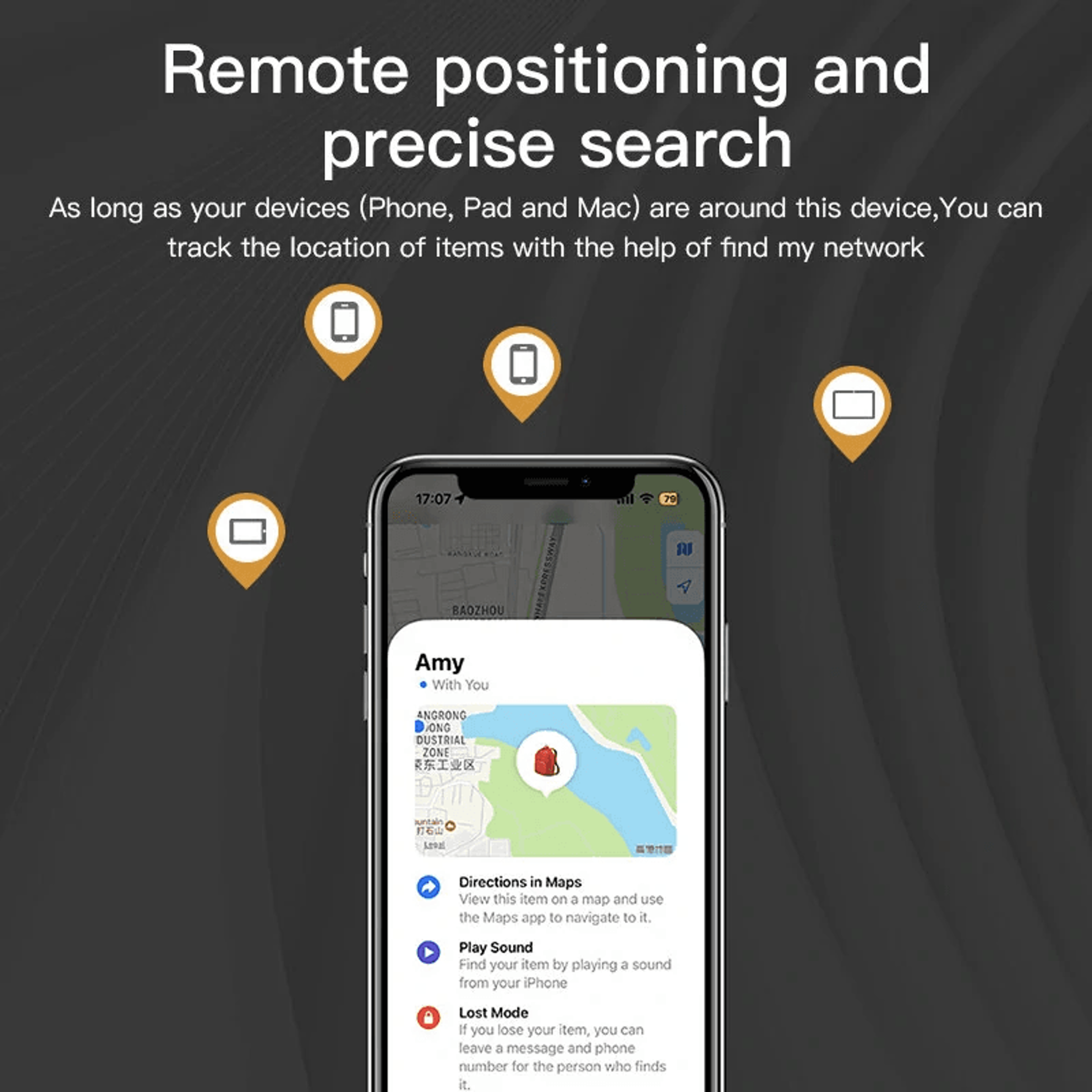 Mini Smart Item Tracker For IOS Find My Keys Luggage Pets And Bags 2