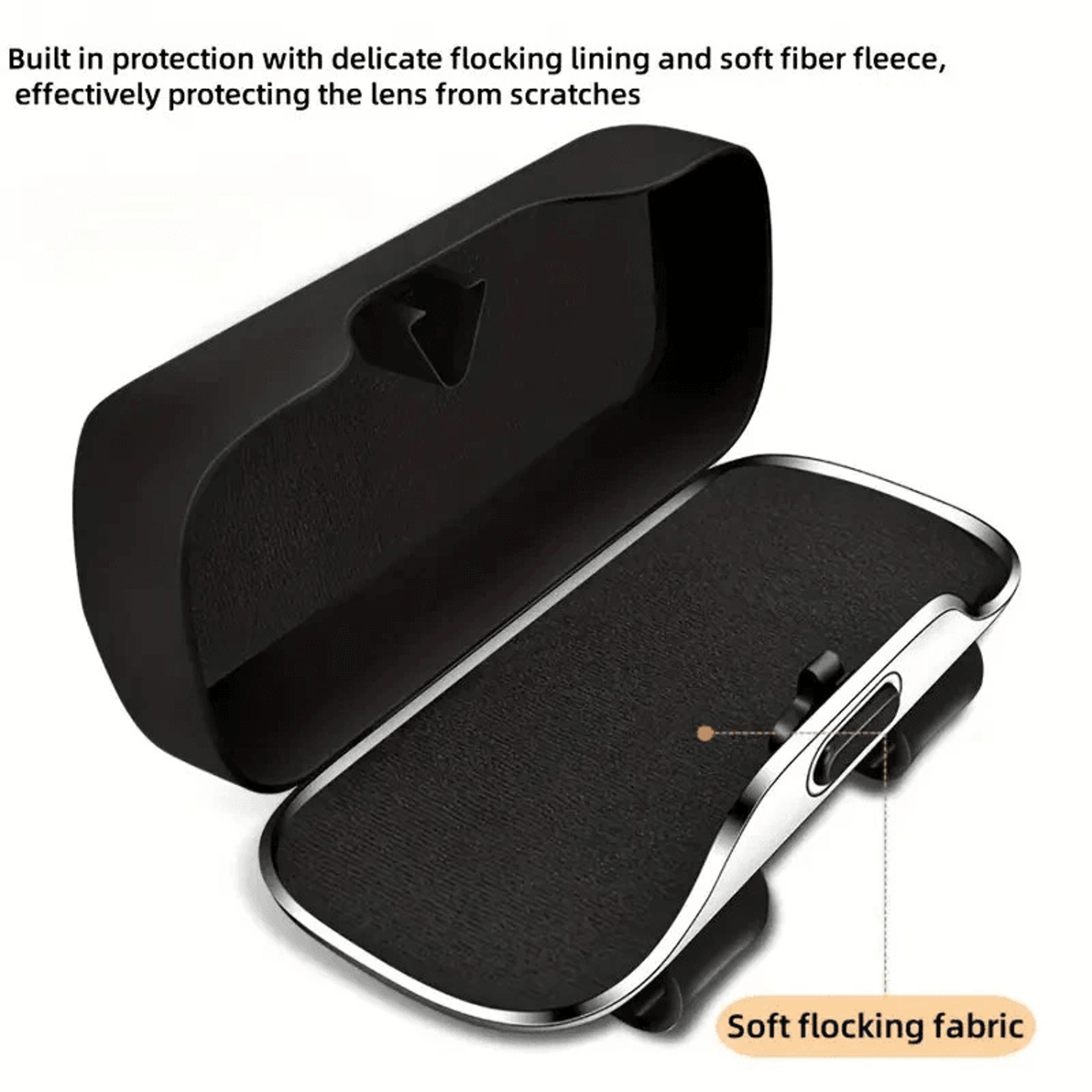 Car Sun Visor Sunglasses Holder Protective Glasses Storage Case 4