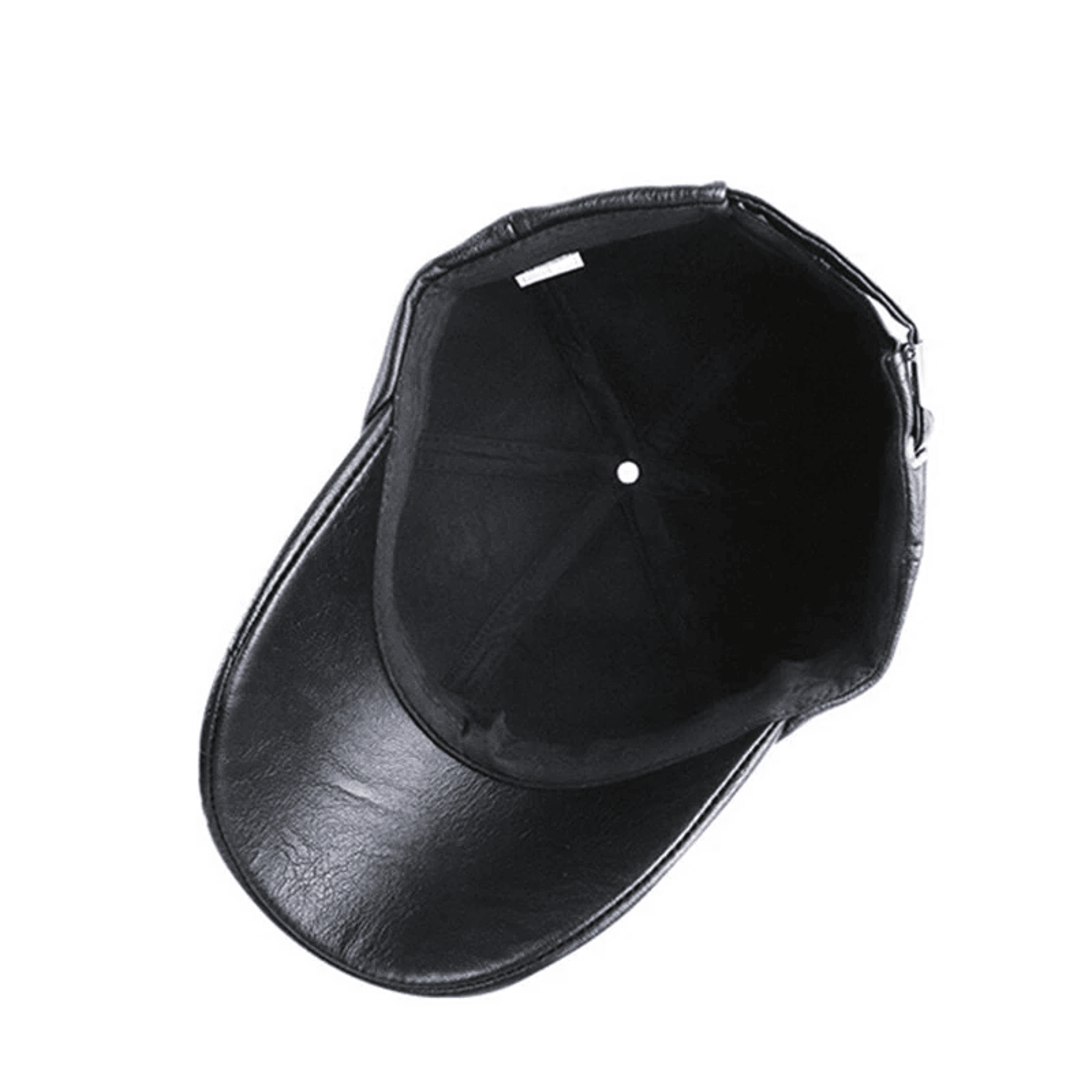 PU Leather Baseball Cap Adjustable Unisex Embossed Sun Visor Hat 4