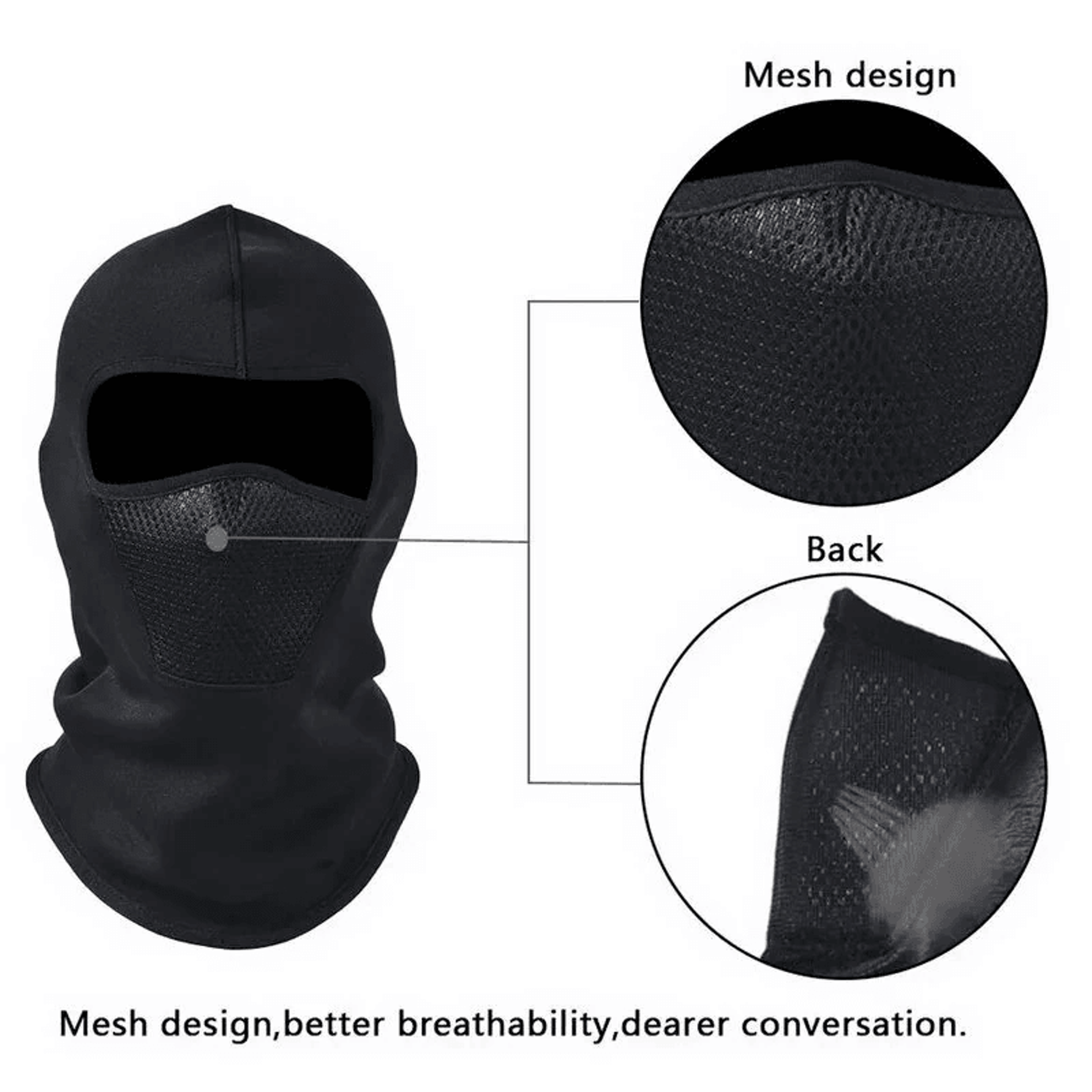 Winter Thermal Cycling Mask Windproof Full Face Balaclava For Outdoor Sports 1