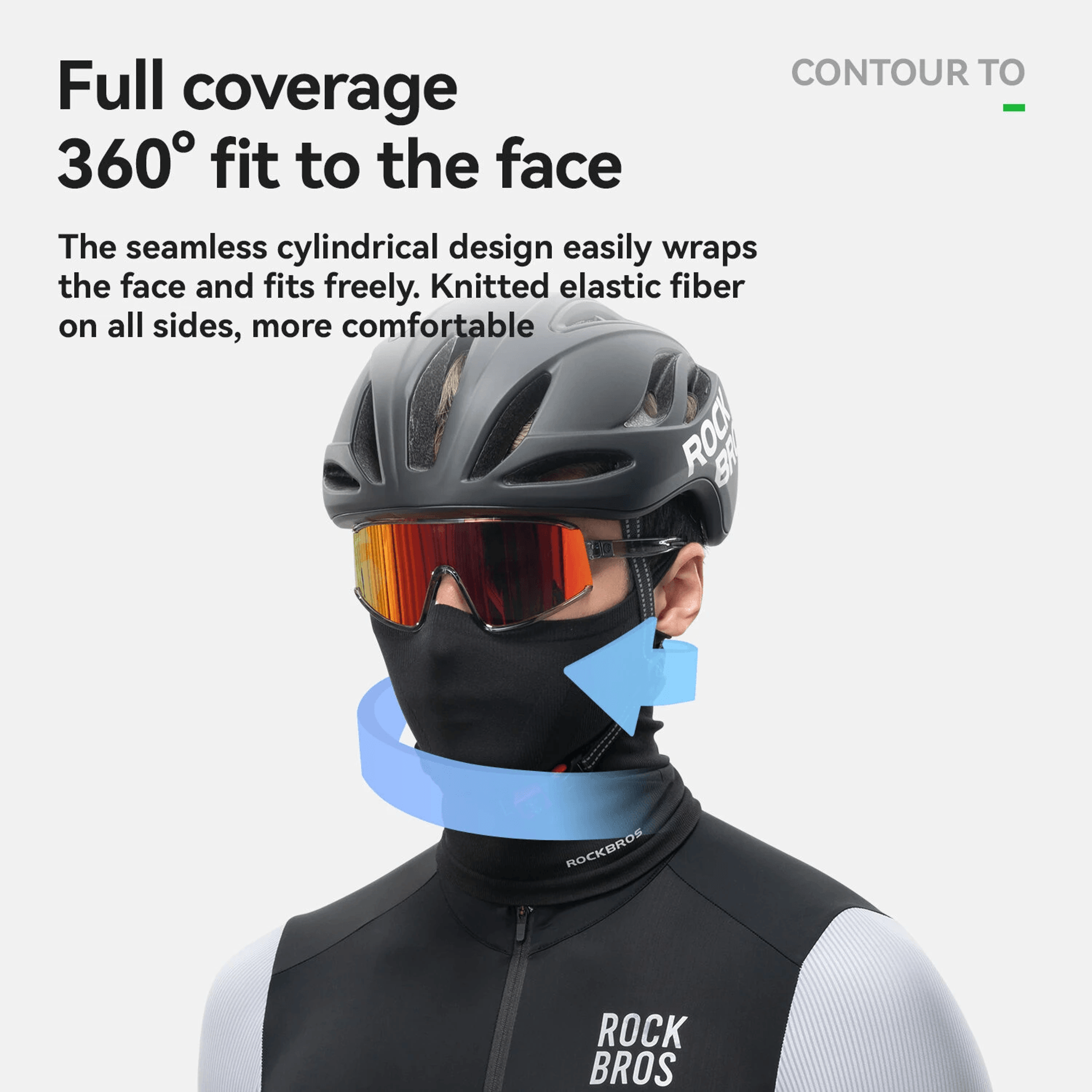 Ear Hook Cycling Face Mask Windproof Breathable Neck Gaiter 8