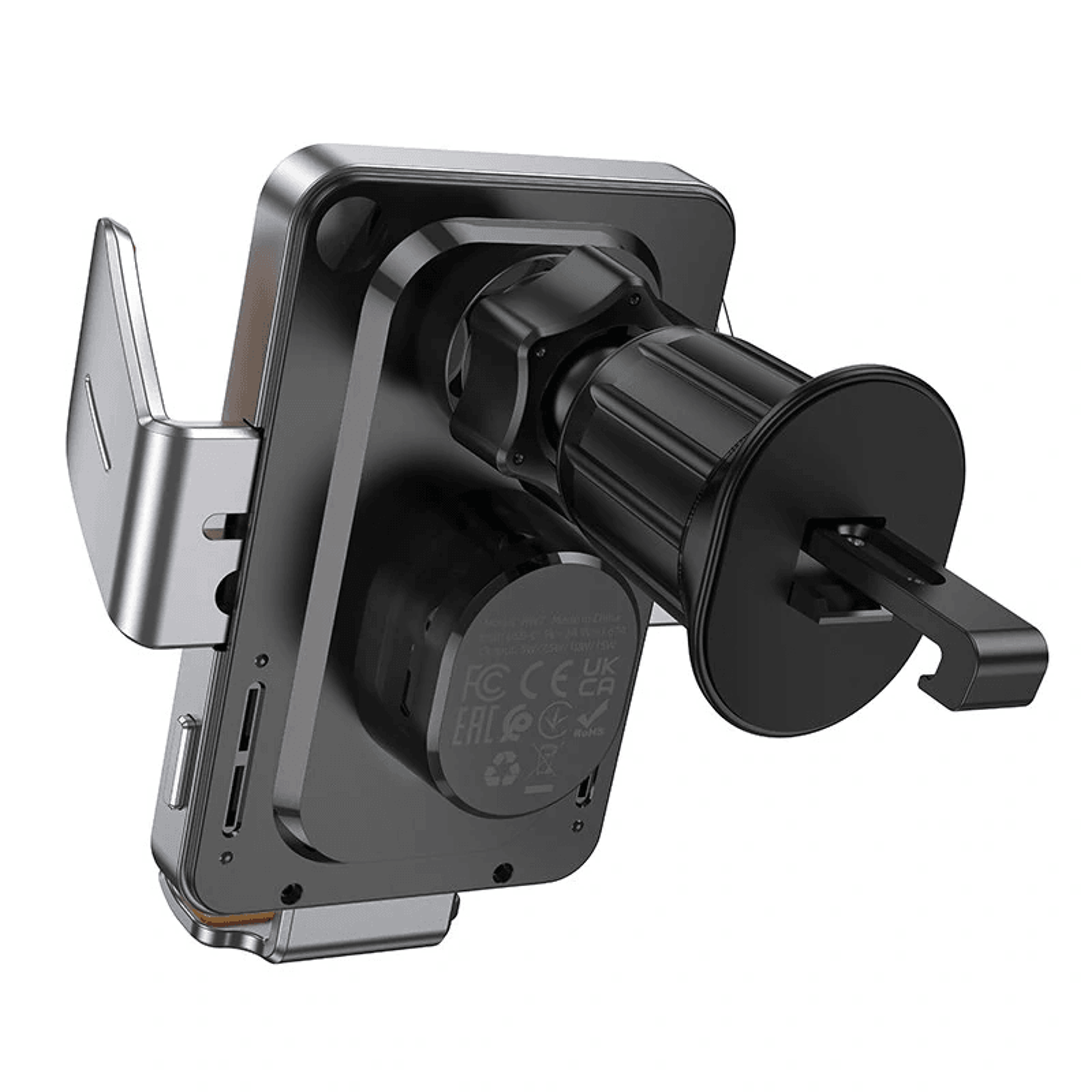 Fast Wireless Car Charger With Auto Clamping Phone Mount 5