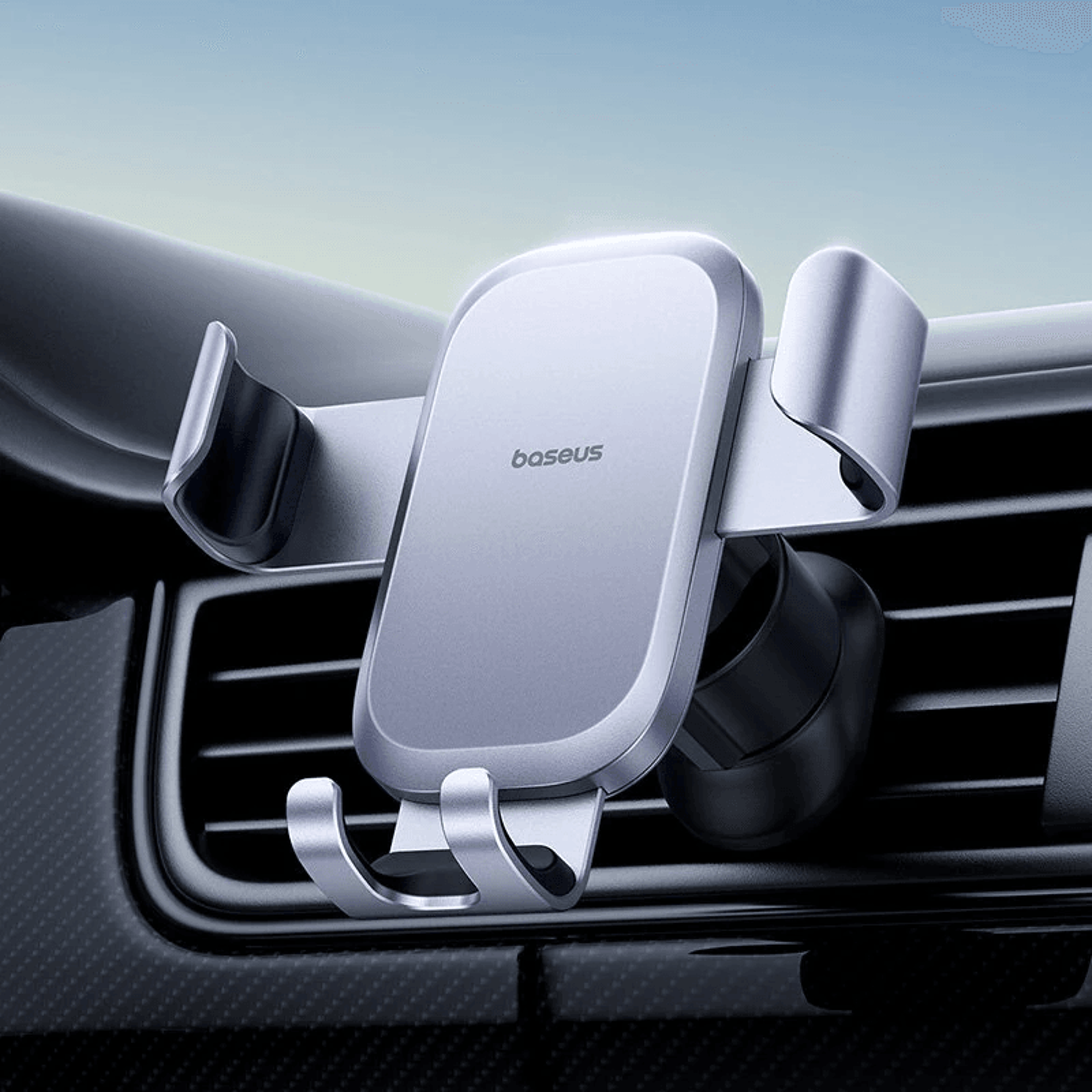 Gravity Car Phone Holder With Rotation And Air Vent Hook Mount 3