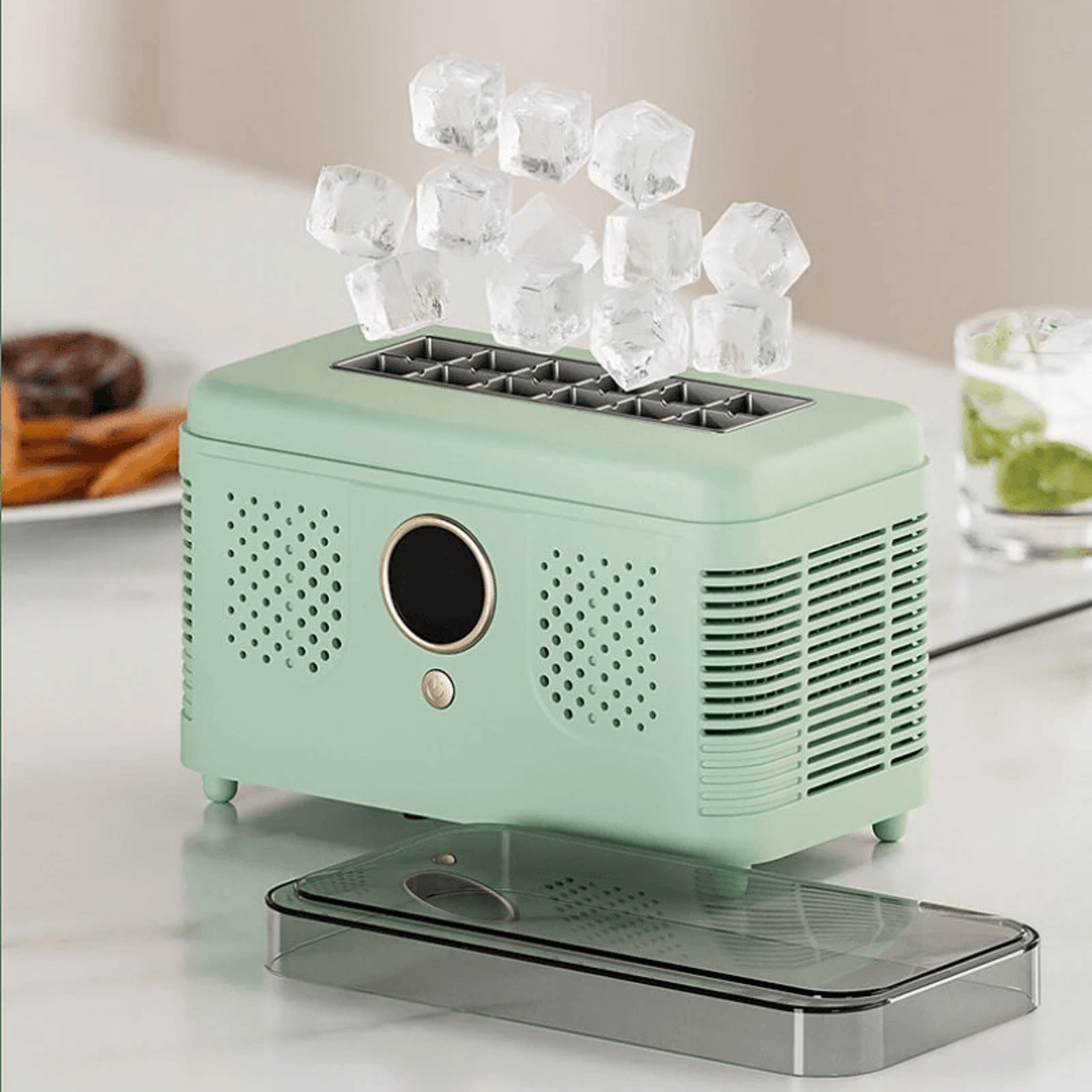 Portable Countertop Ice Maker Compact Cube Ice Machine For Home Office And Camping 9