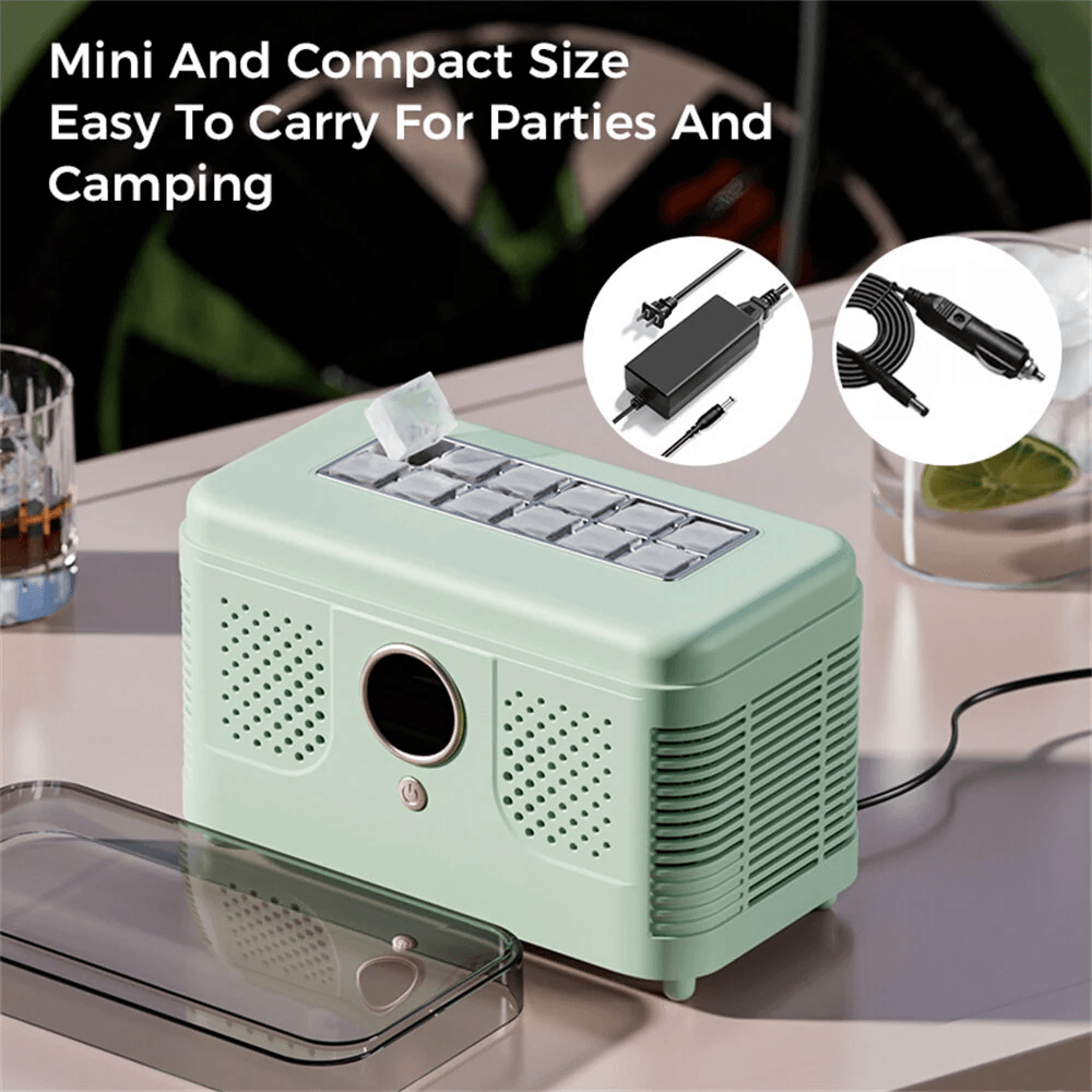Portable Countertop Ice Maker Compact Cube Ice Machine For Home Office And Camping 3