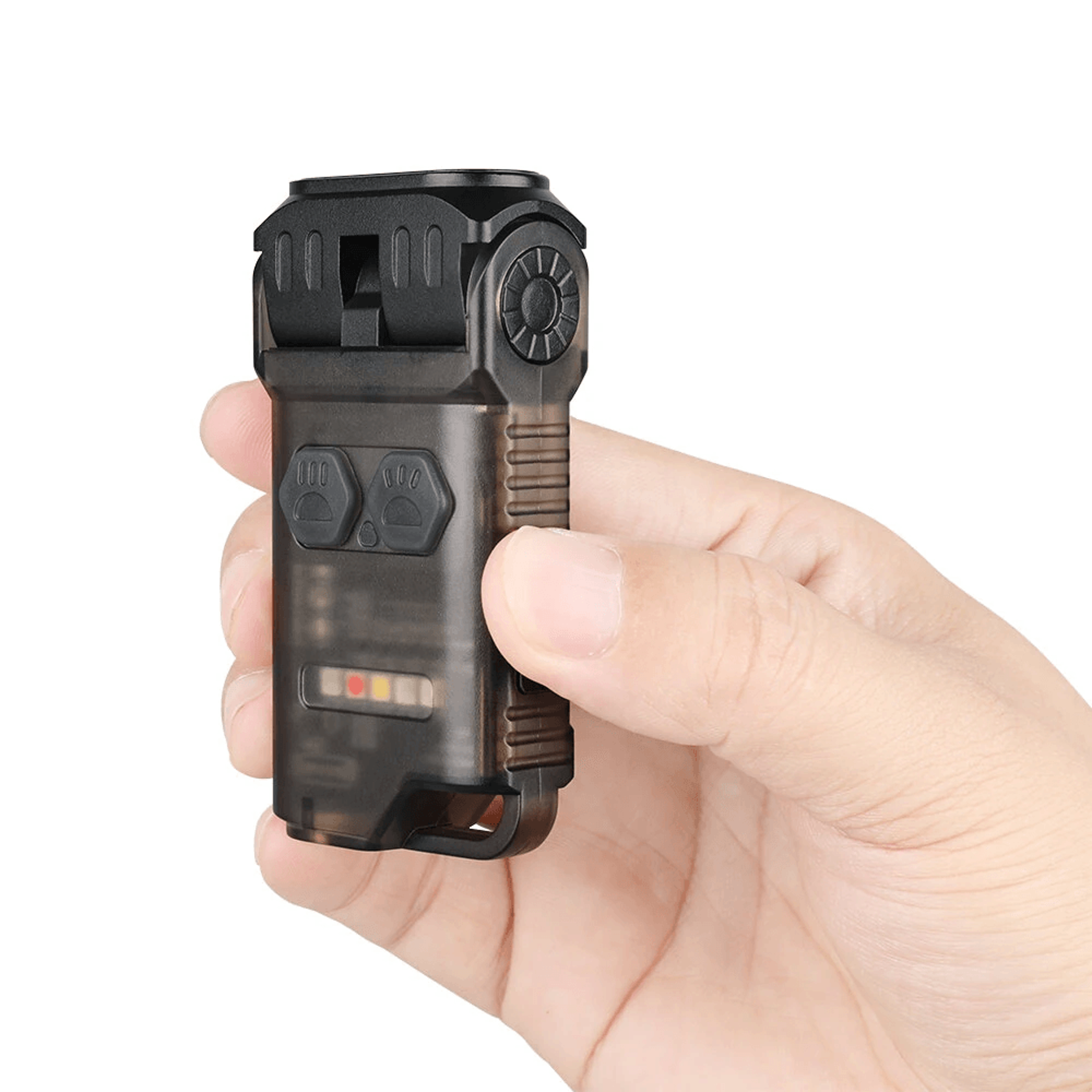 Rechargeable EDC Keychain Flashlight With UV Light Magnetic Base And Lumen Output 0
